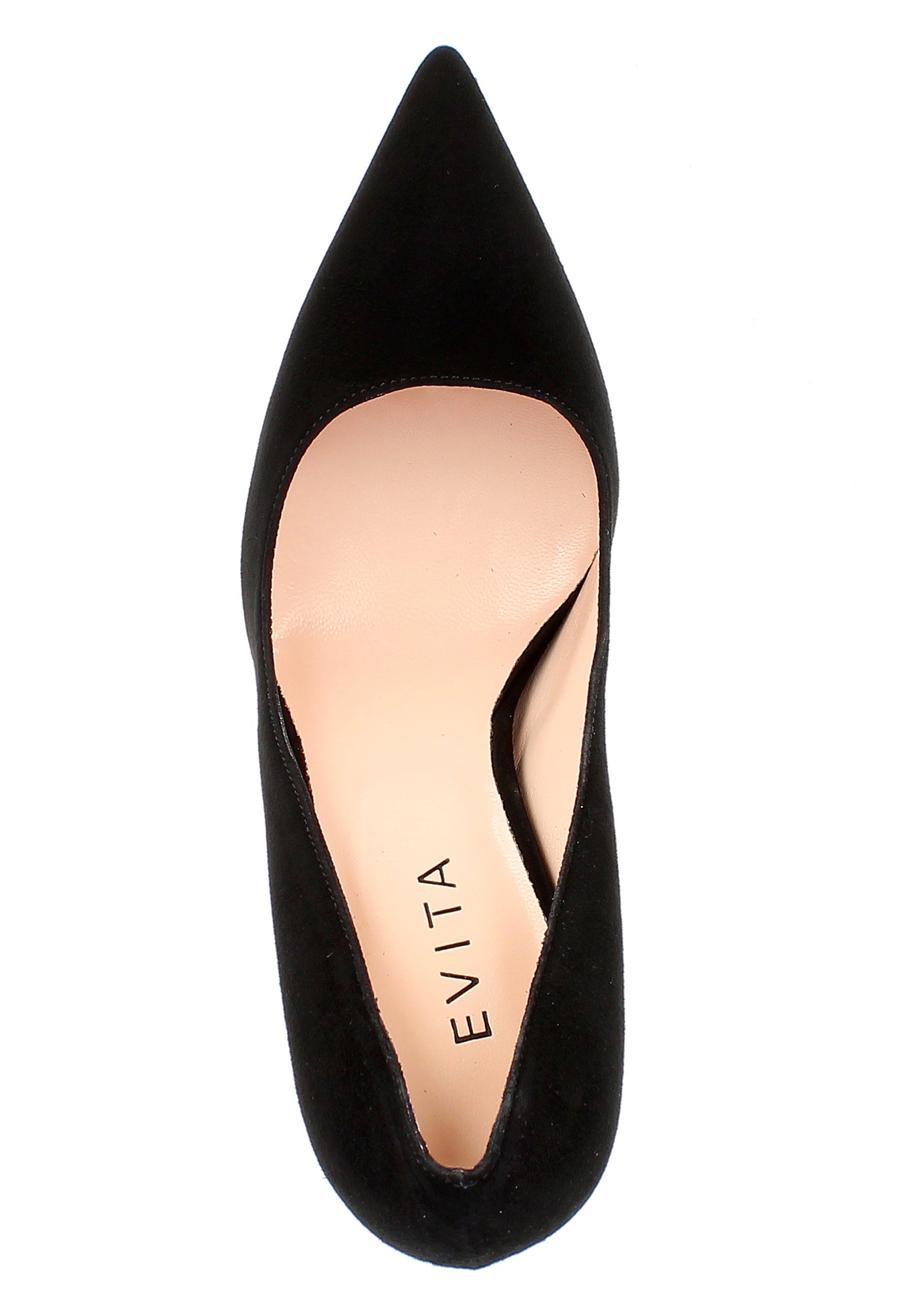 NATALIA Damen Pumps  -  Rauleder Schwarz