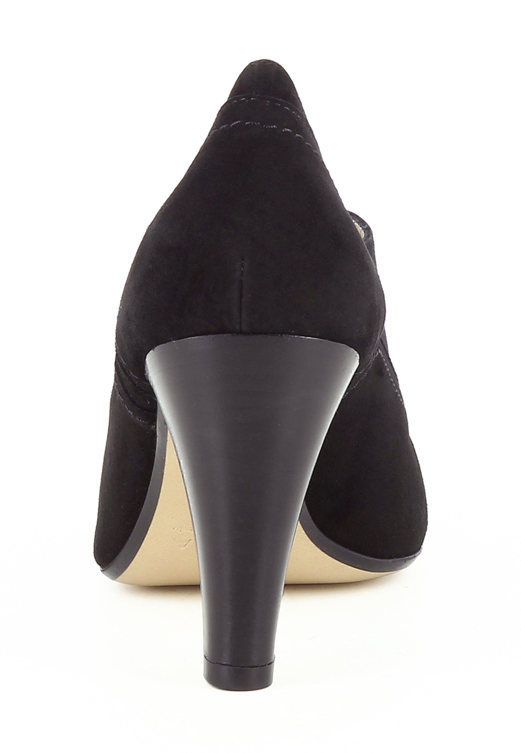 MARIA Damen Schnürpumps  -  Rauleder Schwarz