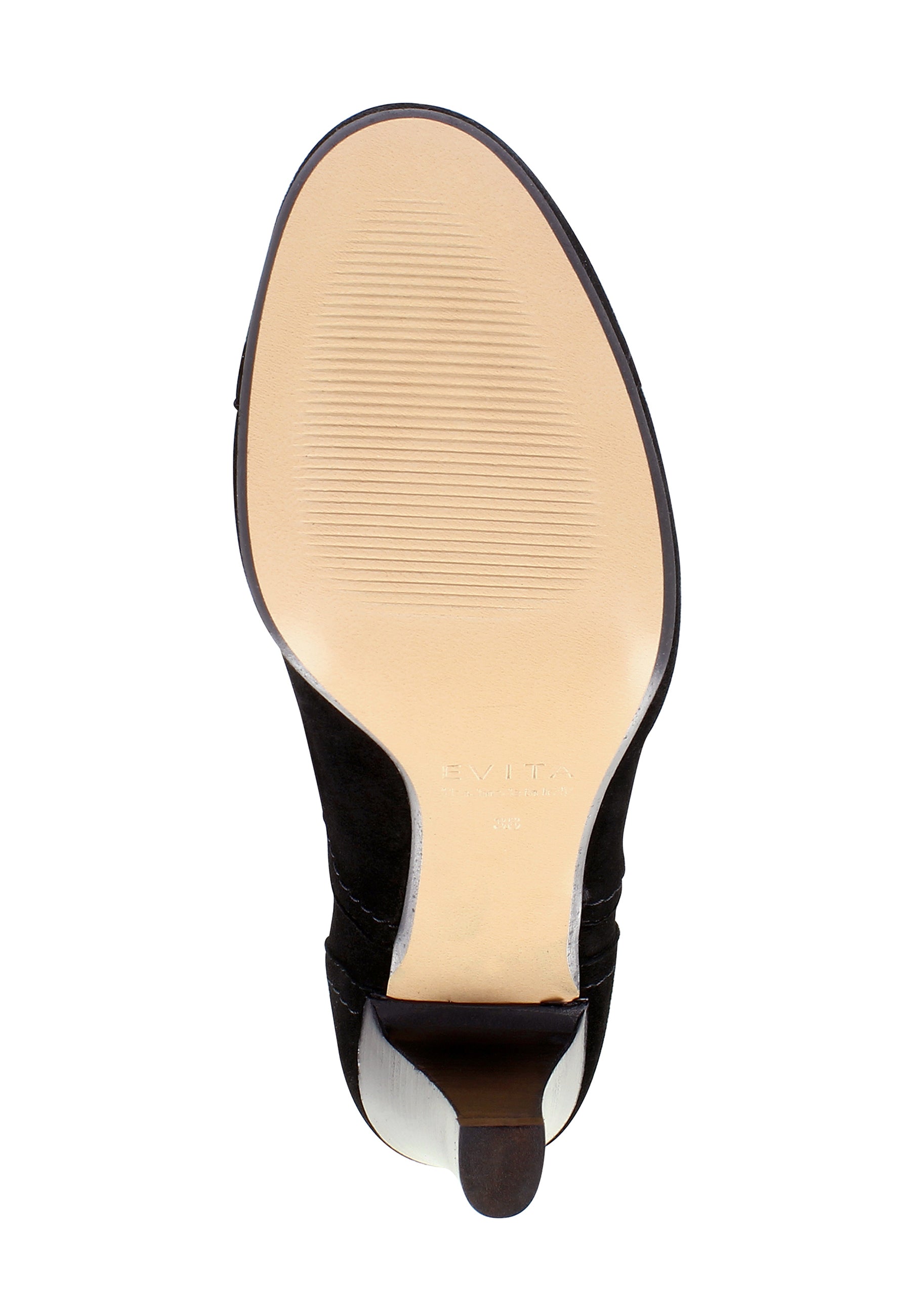 MARIA Damen Schnürpumps  -  Rauleder Schwarz