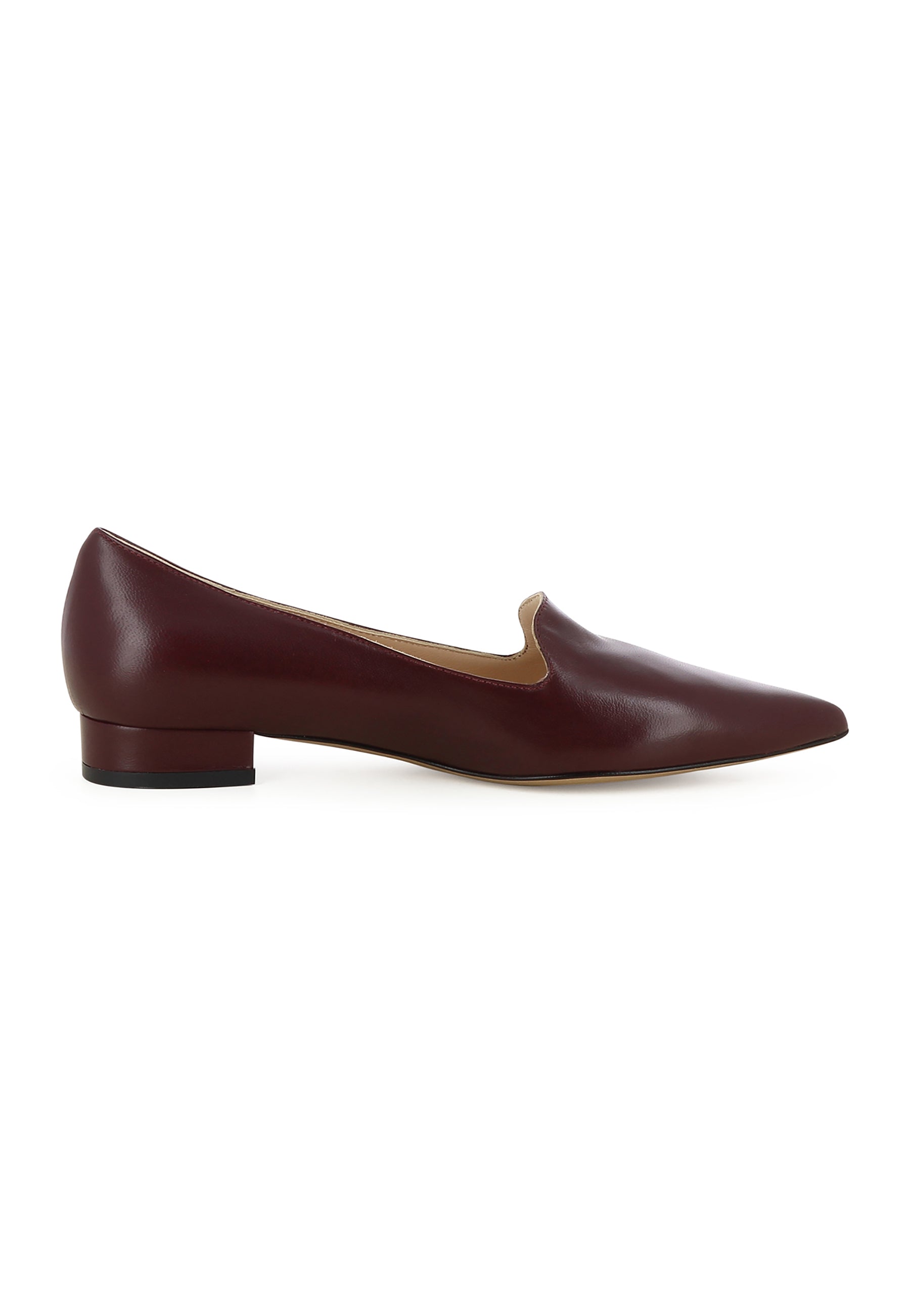 FRANCA Damen Slipper  -  Glattleder Bordeaux