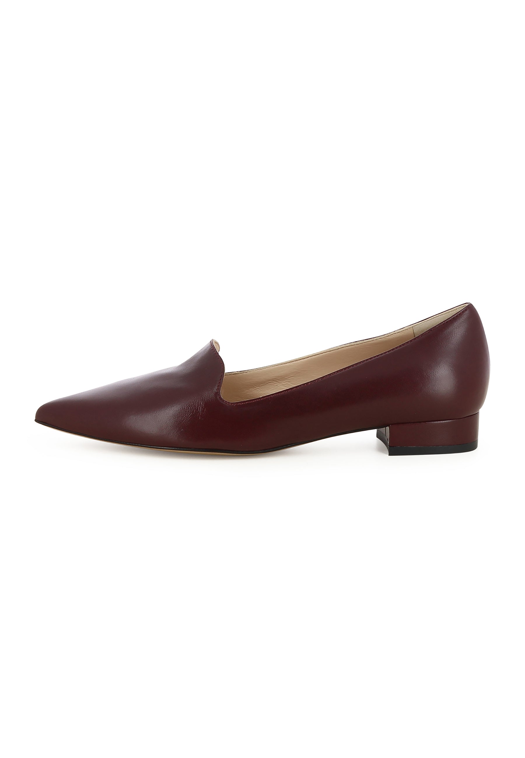 FRANCA Damen Slipper  -  Glattleder Bordeaux