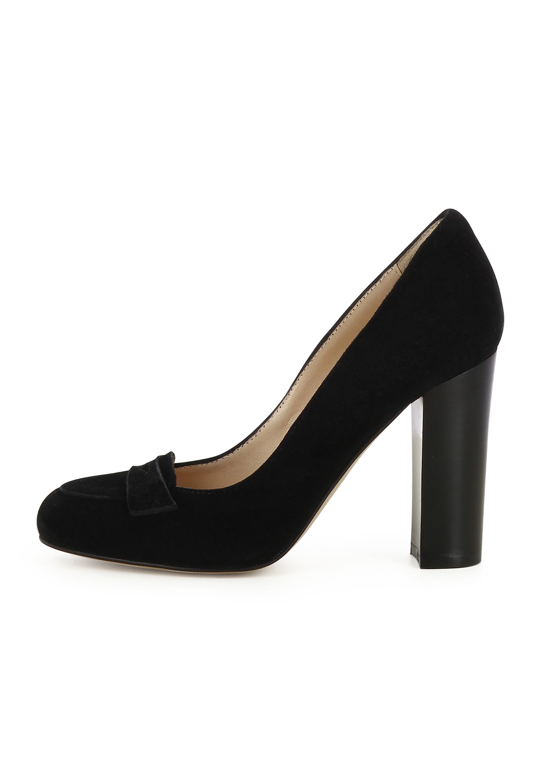 CRISTINA Damen Pumps  -  Rauleder Schwarz