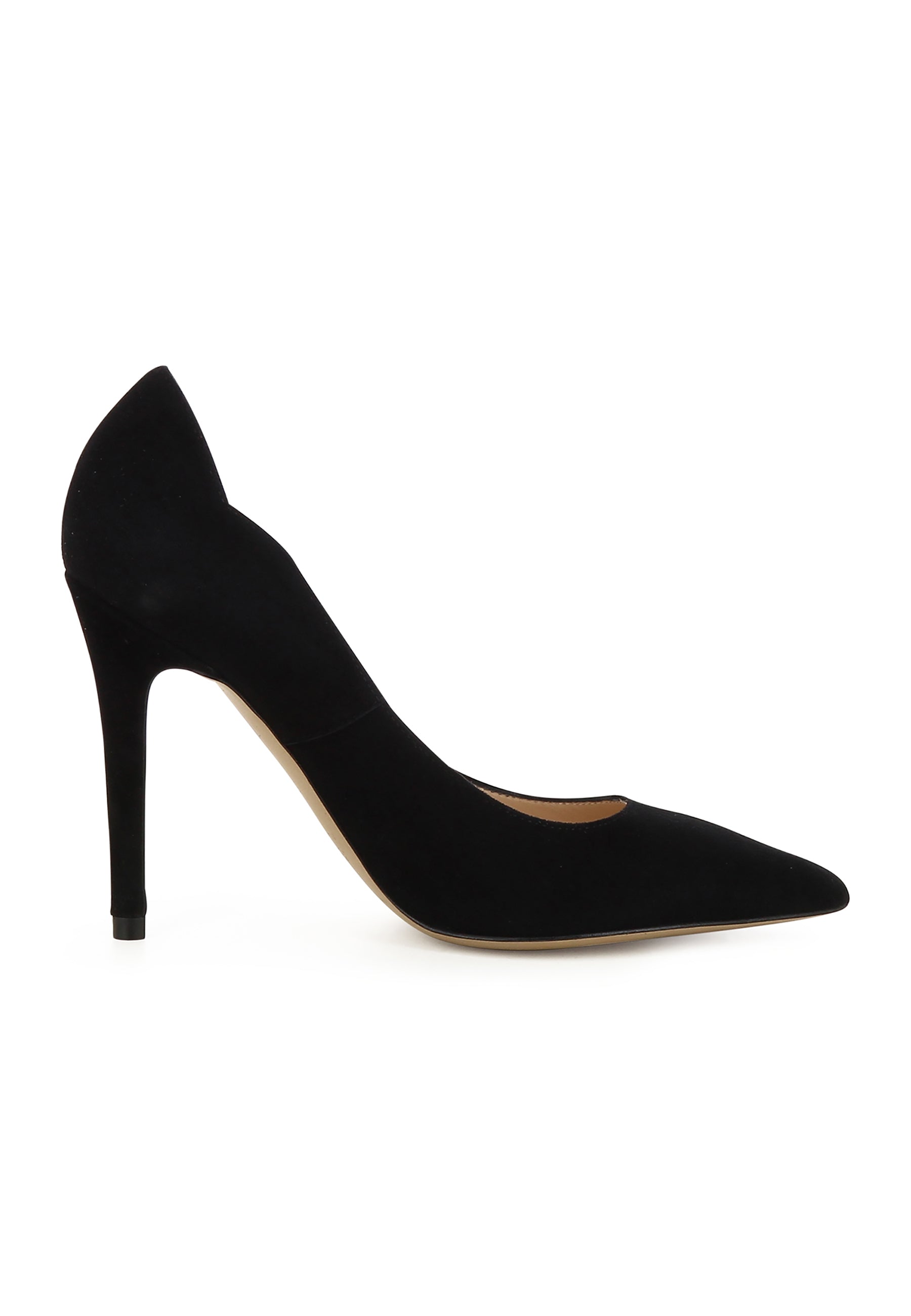 ALINA Damen Pumps  -  Rauleder Schwarz