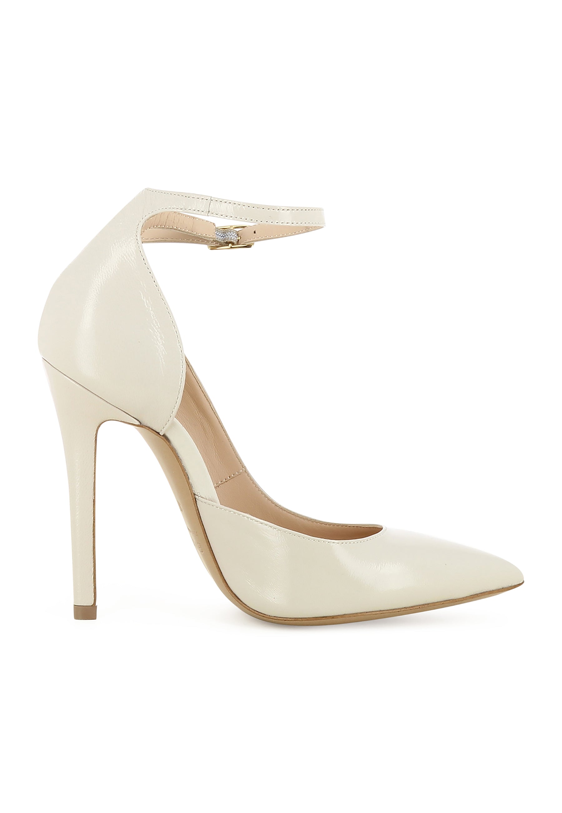 LISA Damen Pumps Halboffen   -  Glanzleder Creme