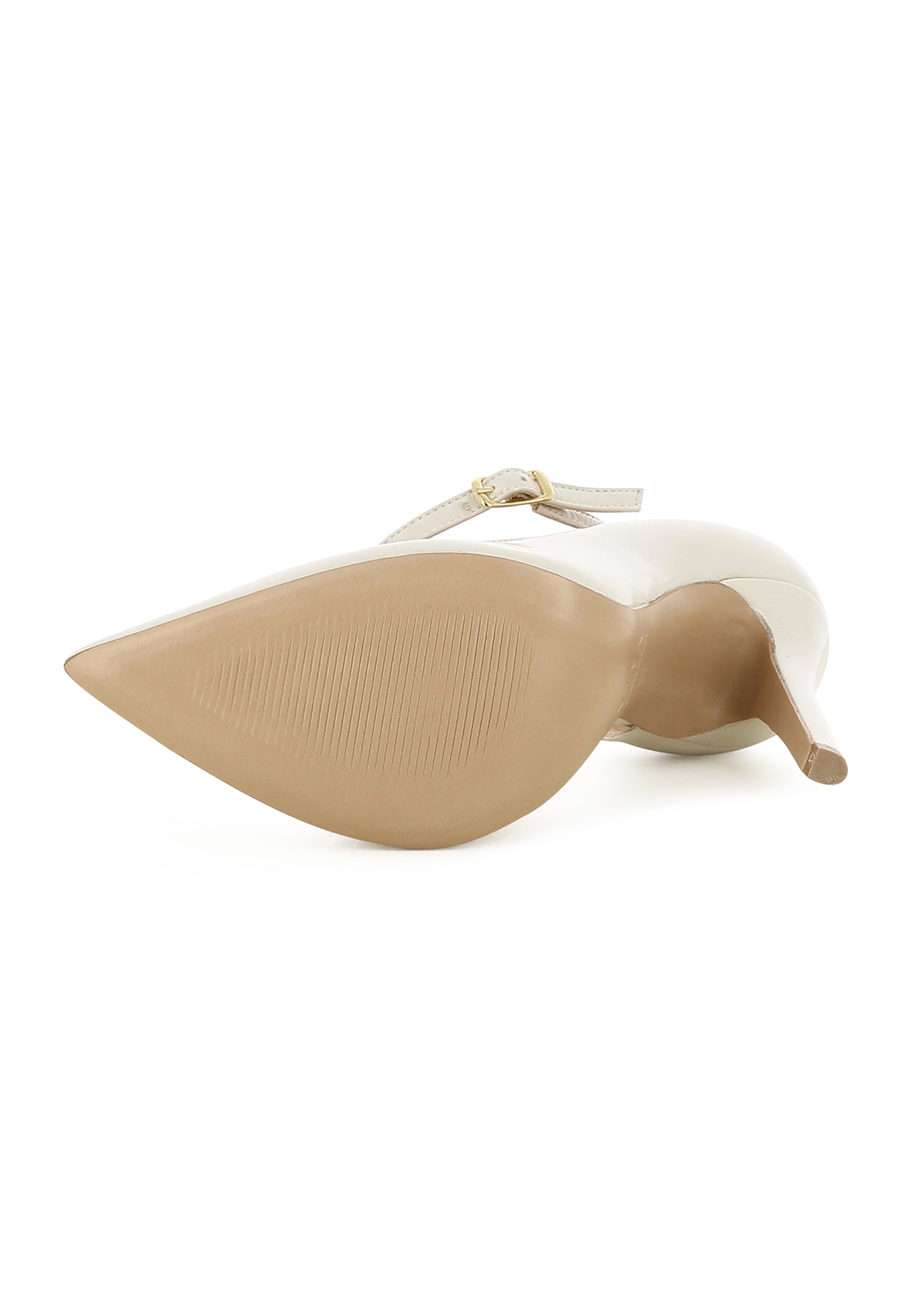 LISA Damen Pumps Halboffen   -  Glanzleder Creme