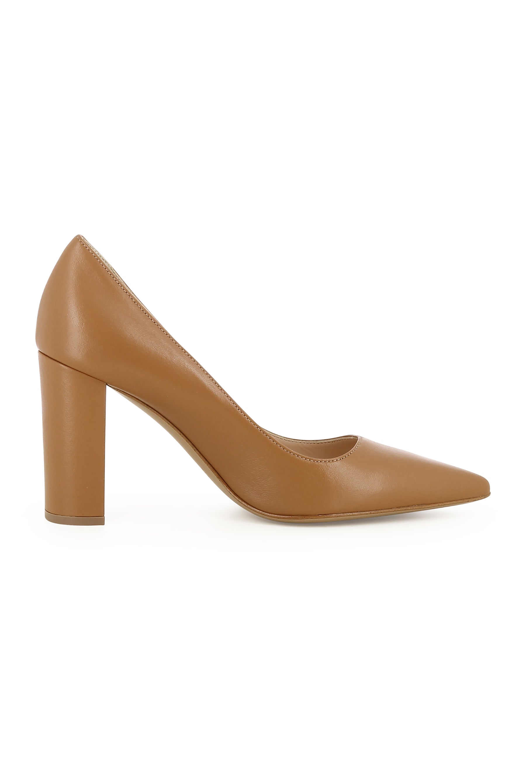 NATALIA Damen Pumps  -  Glanzleder Hellbraun