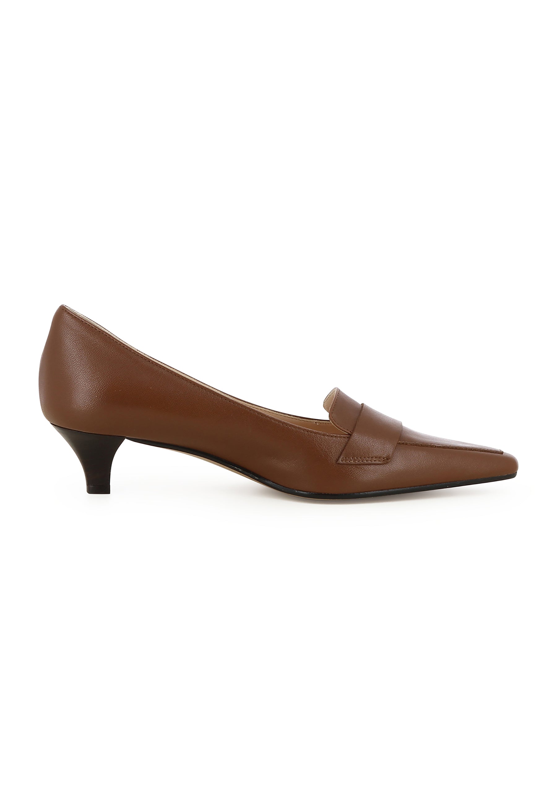 LIA Damen Pumps  -  Glattleder Braun