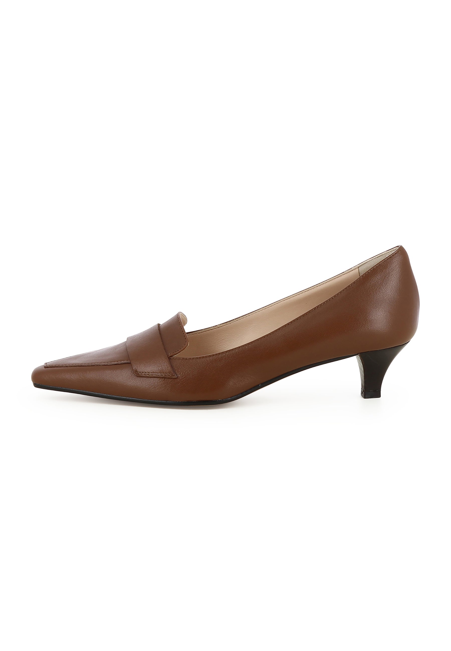LIA Damen Pumps  -  Glattleder Braun