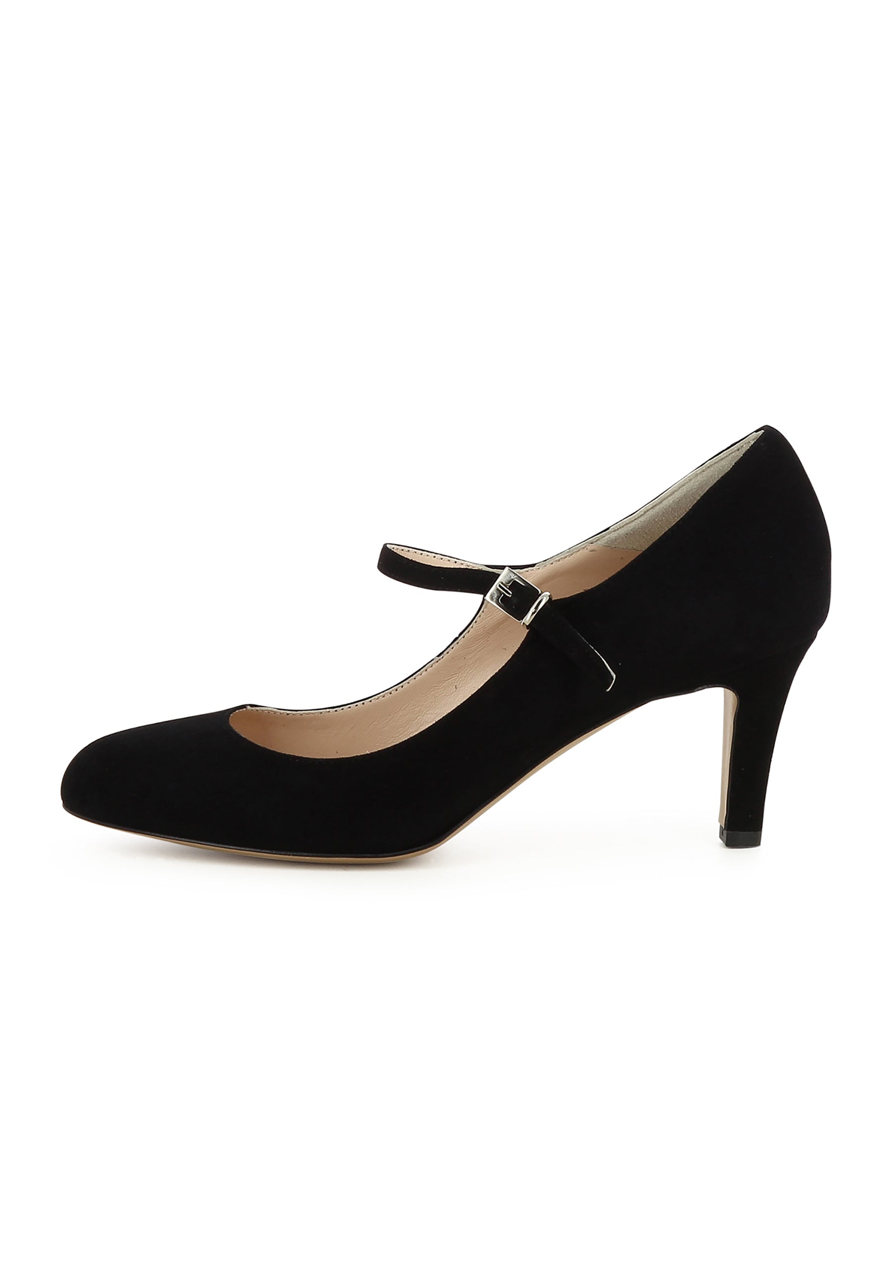 BIANCA Damen Pumps  -  Rauleder Schwarz