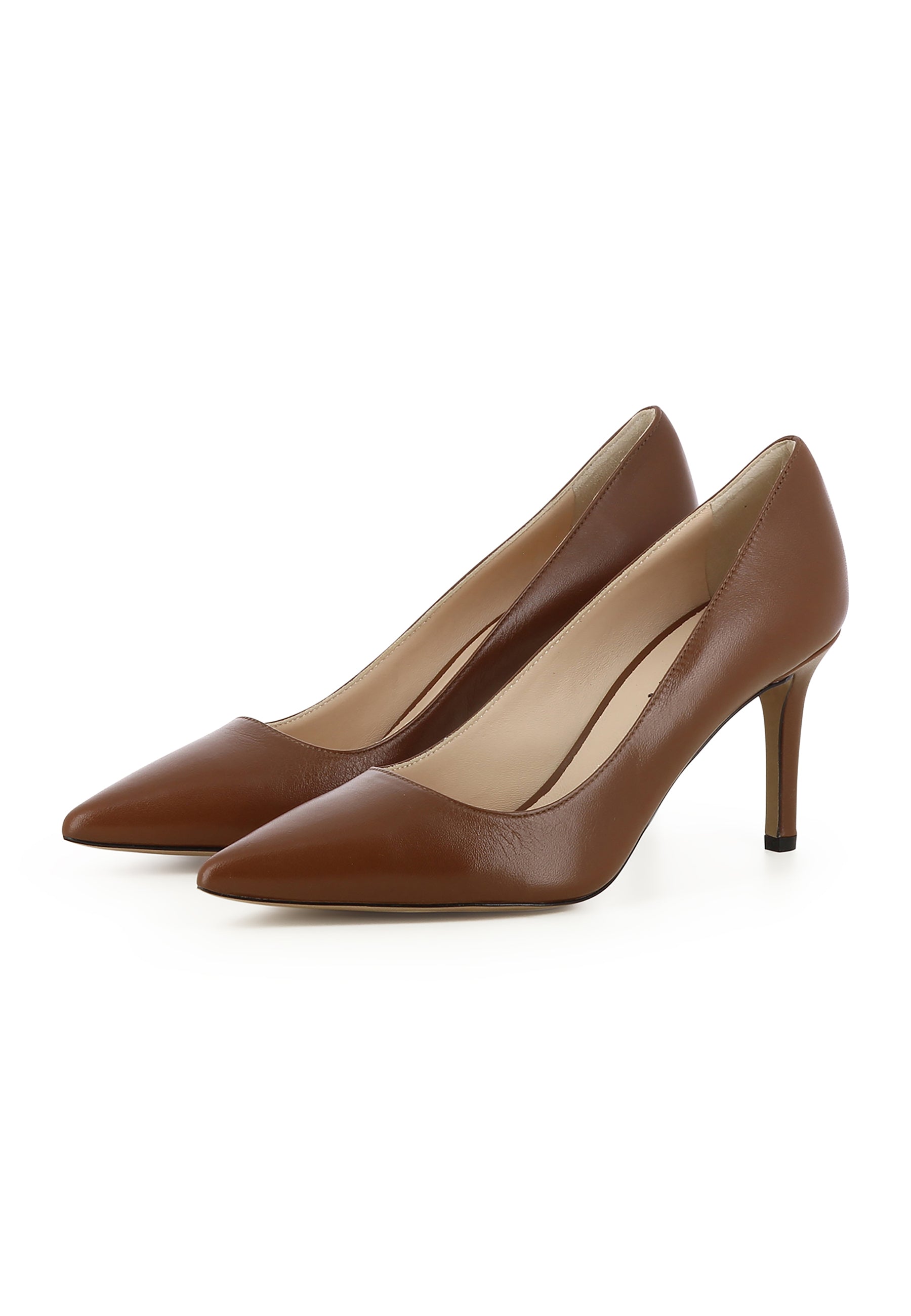 JESSICA Damen Pumps  -  Glattleder Braun
