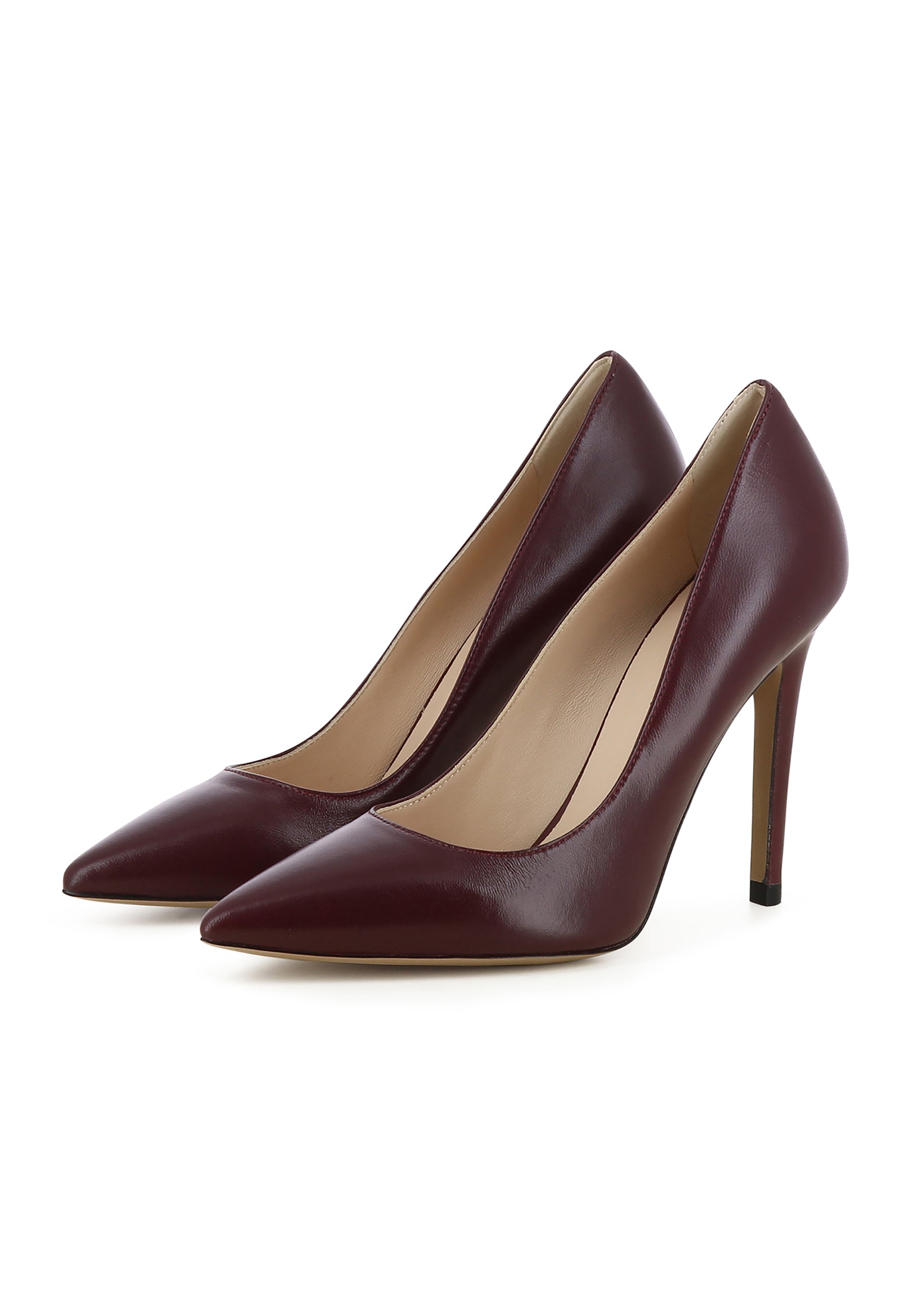 ALINA Damen Pumps  -  Glattleder Bordeaux