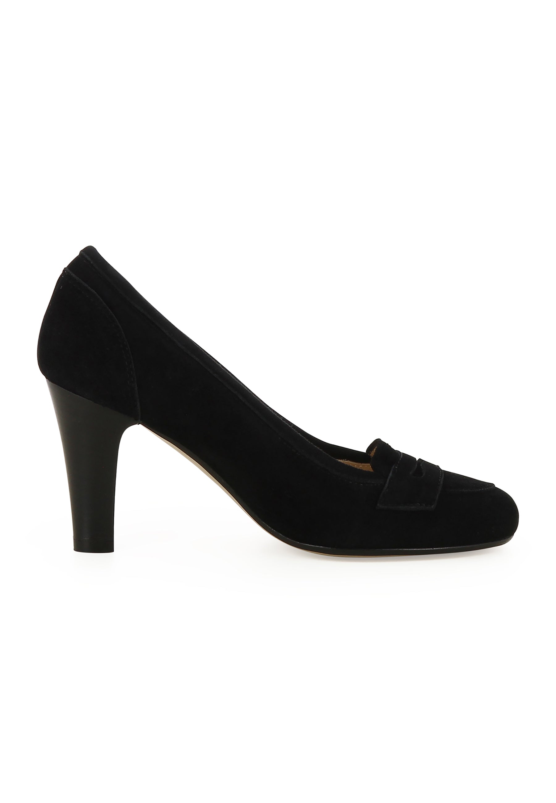 MARIA Damen Pumps  -  Rauleder Schwarz