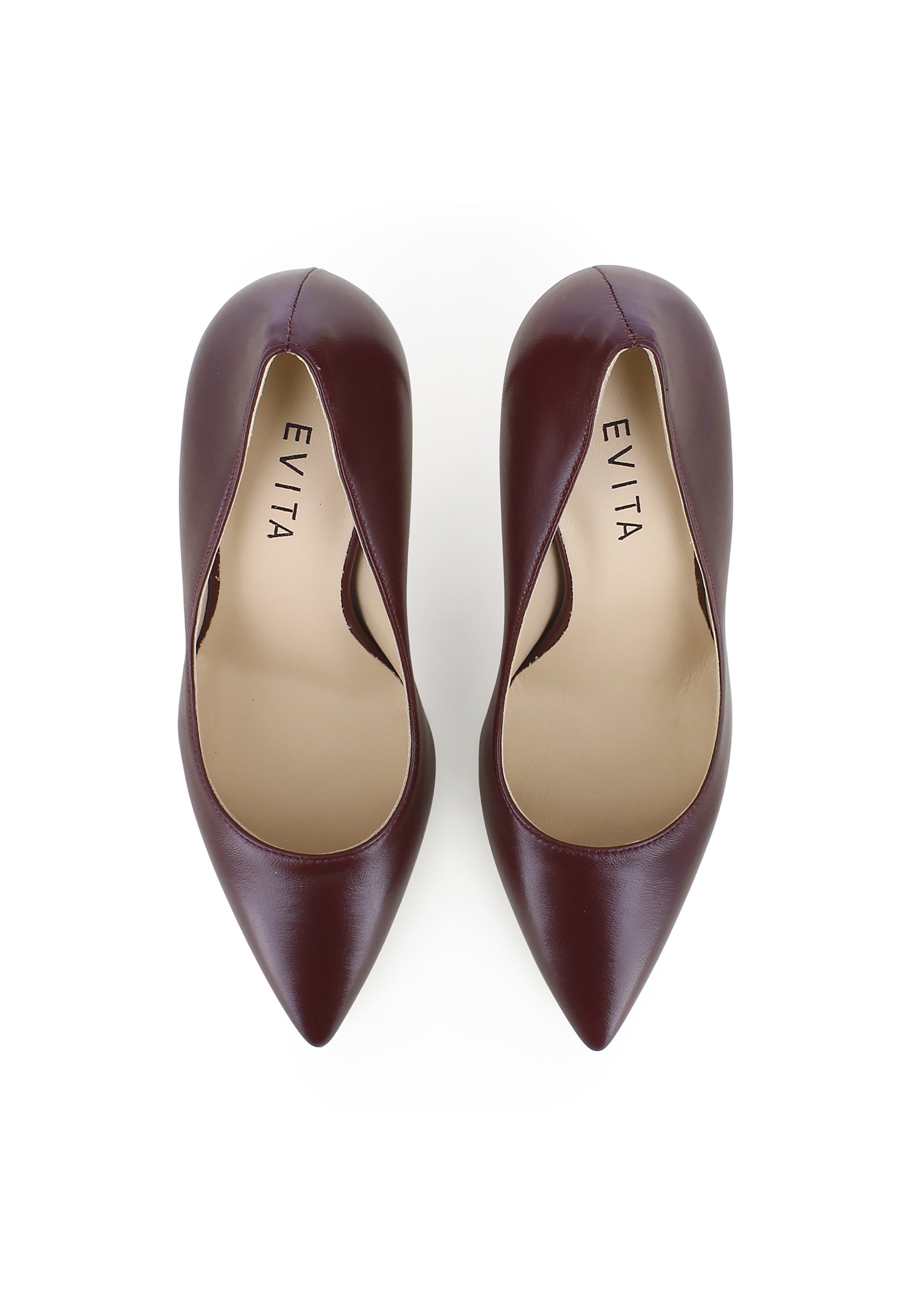ALINA Damen Pumps  -  Glattleder Bordeaux