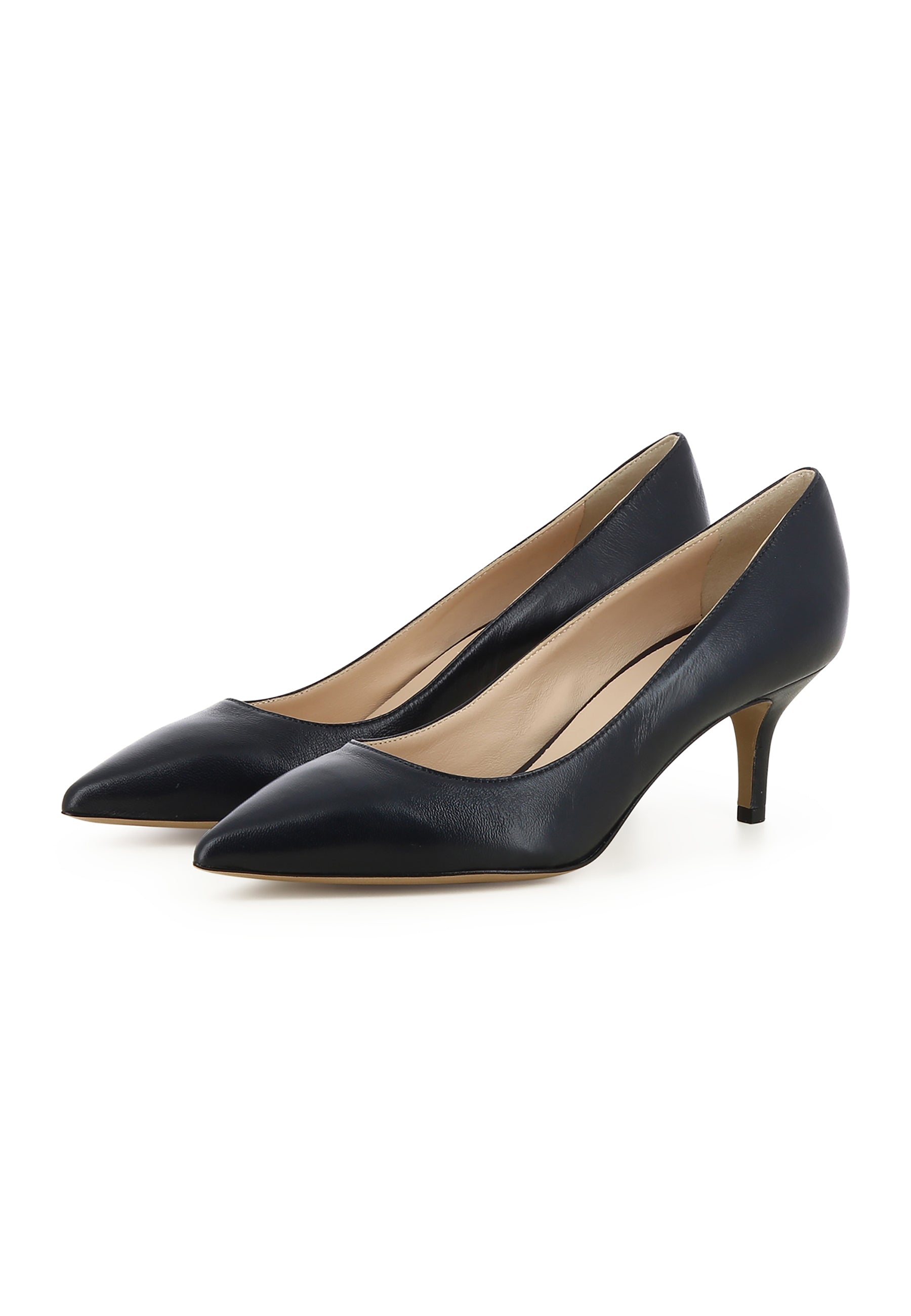GIULIA Damen Pumps  -  Glattleder Dunkelblau