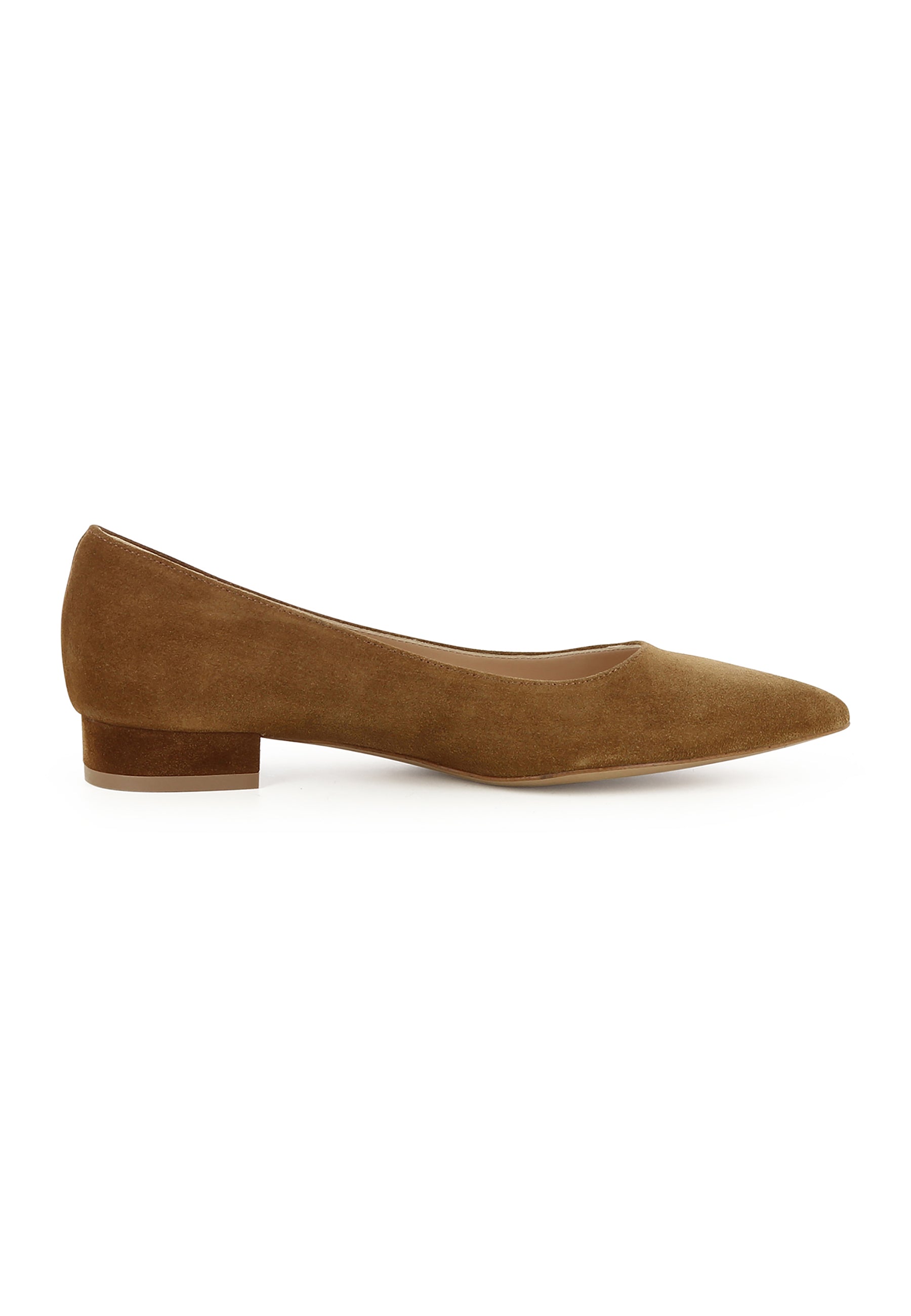 FRANCA Damen Flats  -  Rauleder Braun