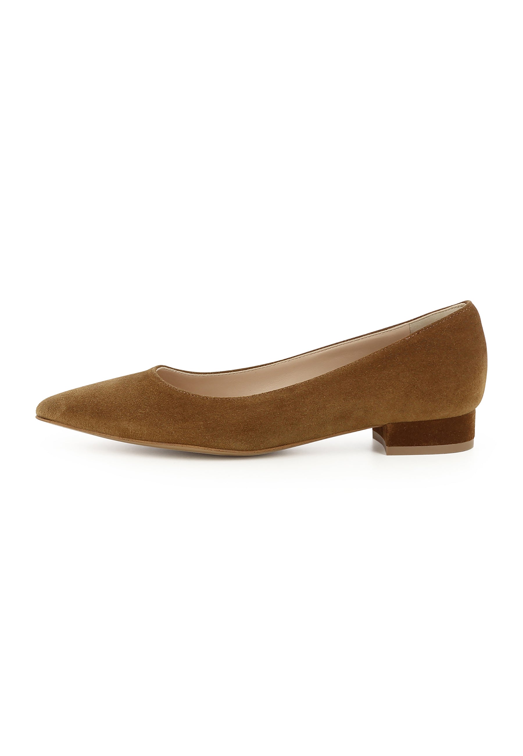 FRANCA Damen Flats  -  Rauleder Braun