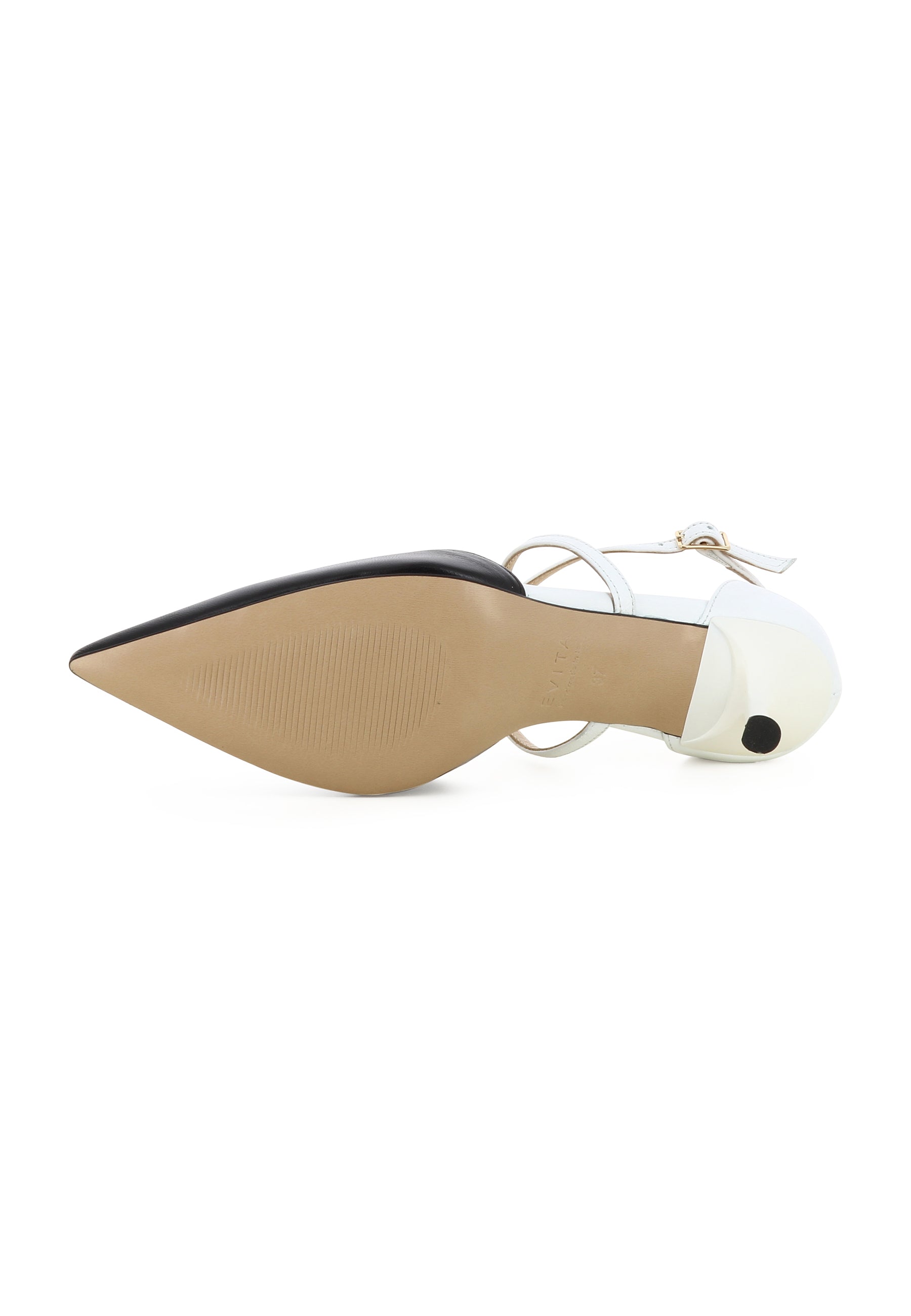 PERLA Damen Pumps Halboffen  -  Glattleder Zweifarbig