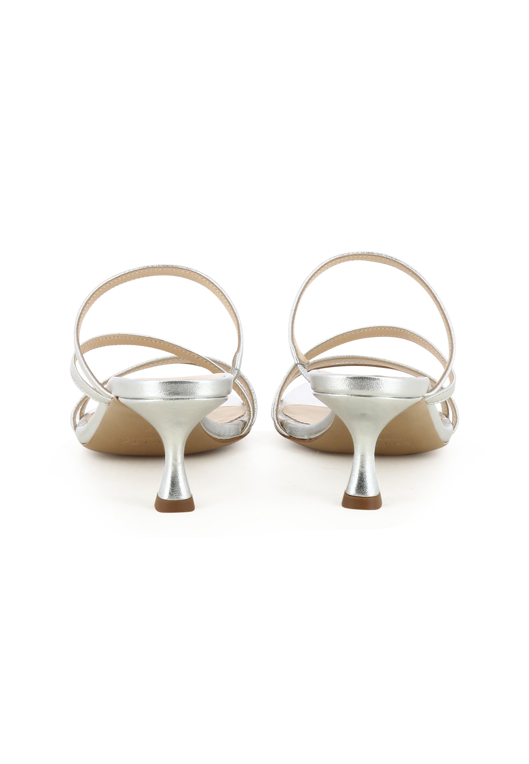 TUANA Damen Pantolette  -  Glattleder Silber