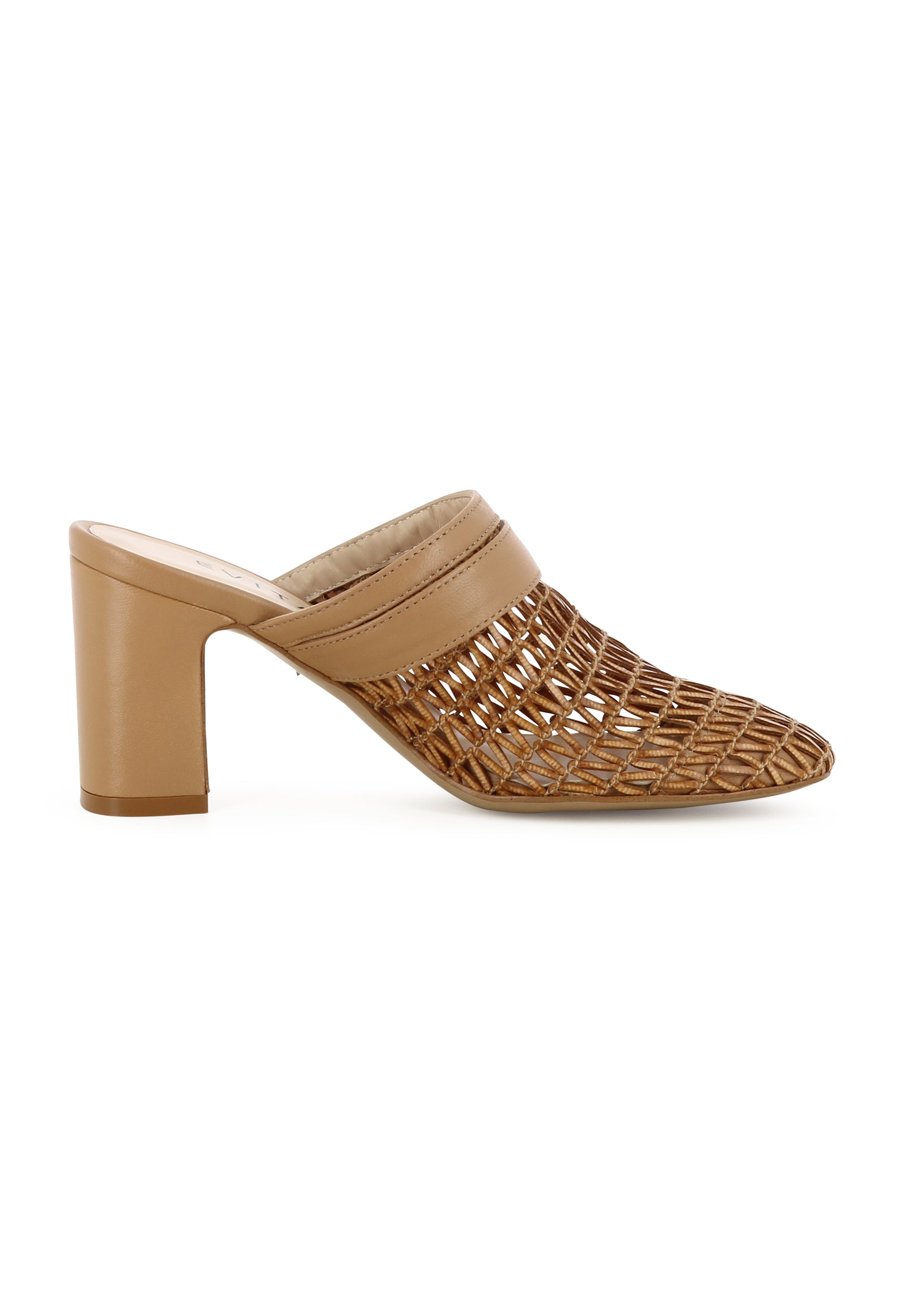 TABEA Damen Pantolette  -  Raffia Braun