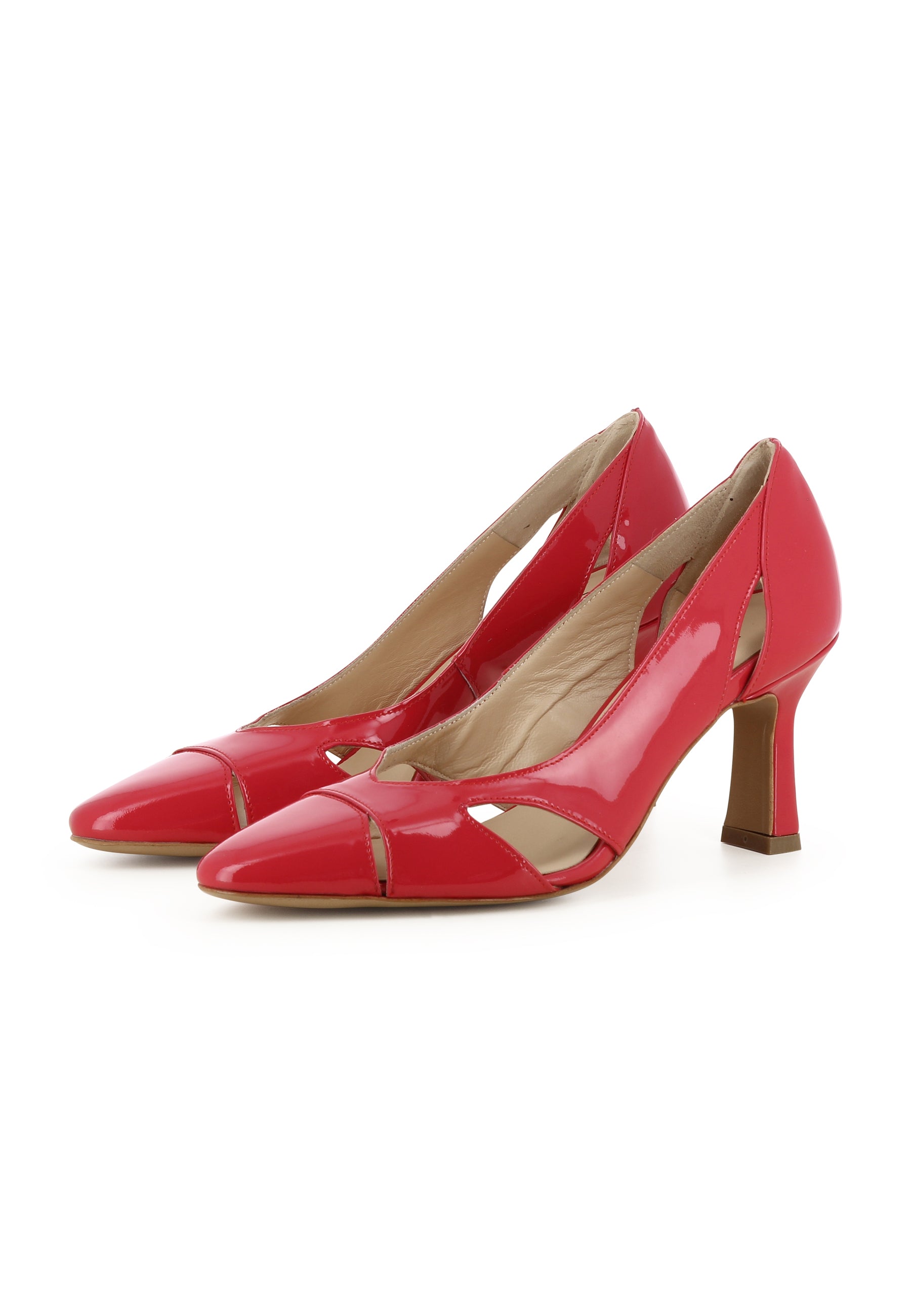 VITA Damen Pumps  -  Lackleder Rot