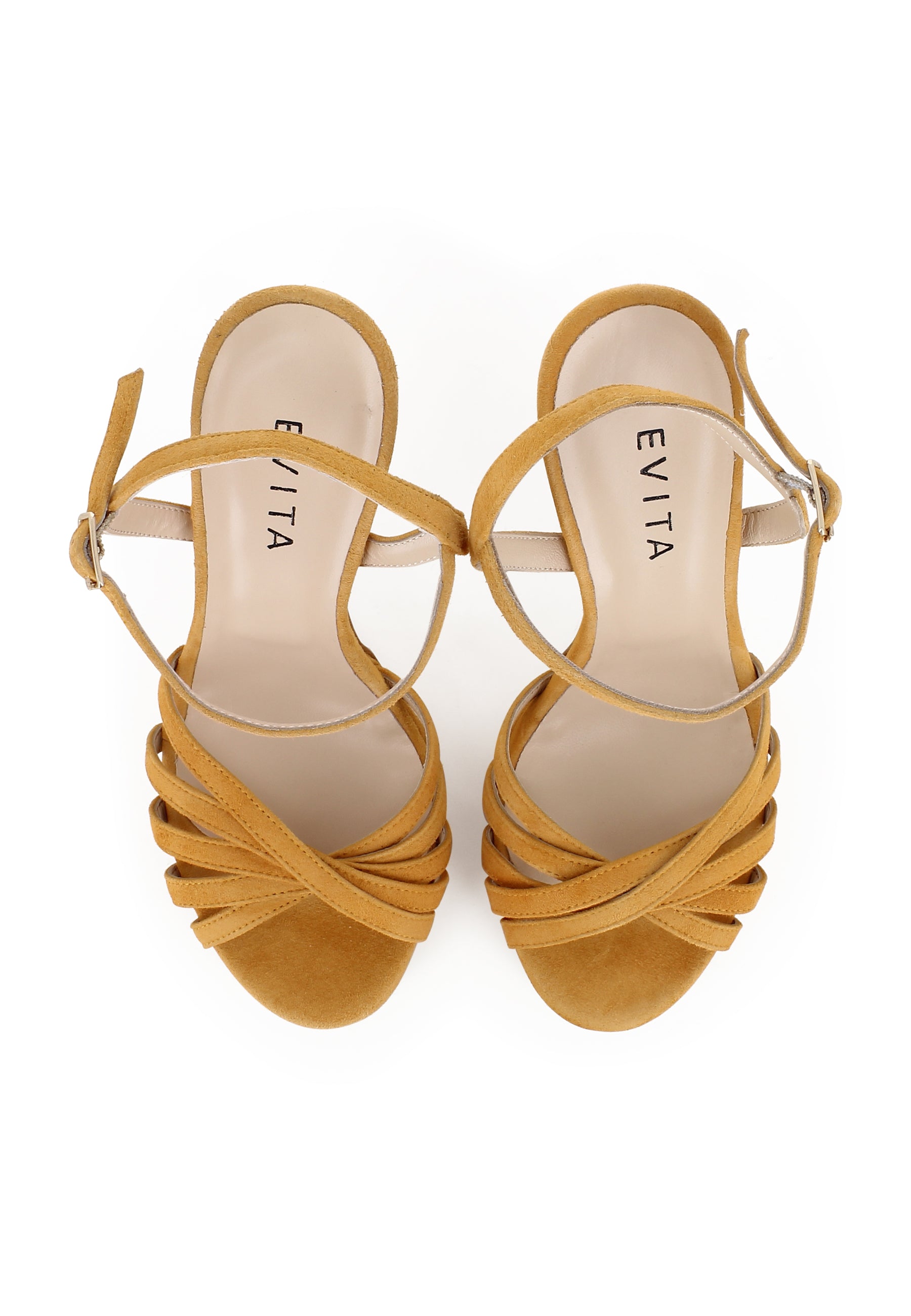 EVA Damen Sandalette  -  Rauleder orange