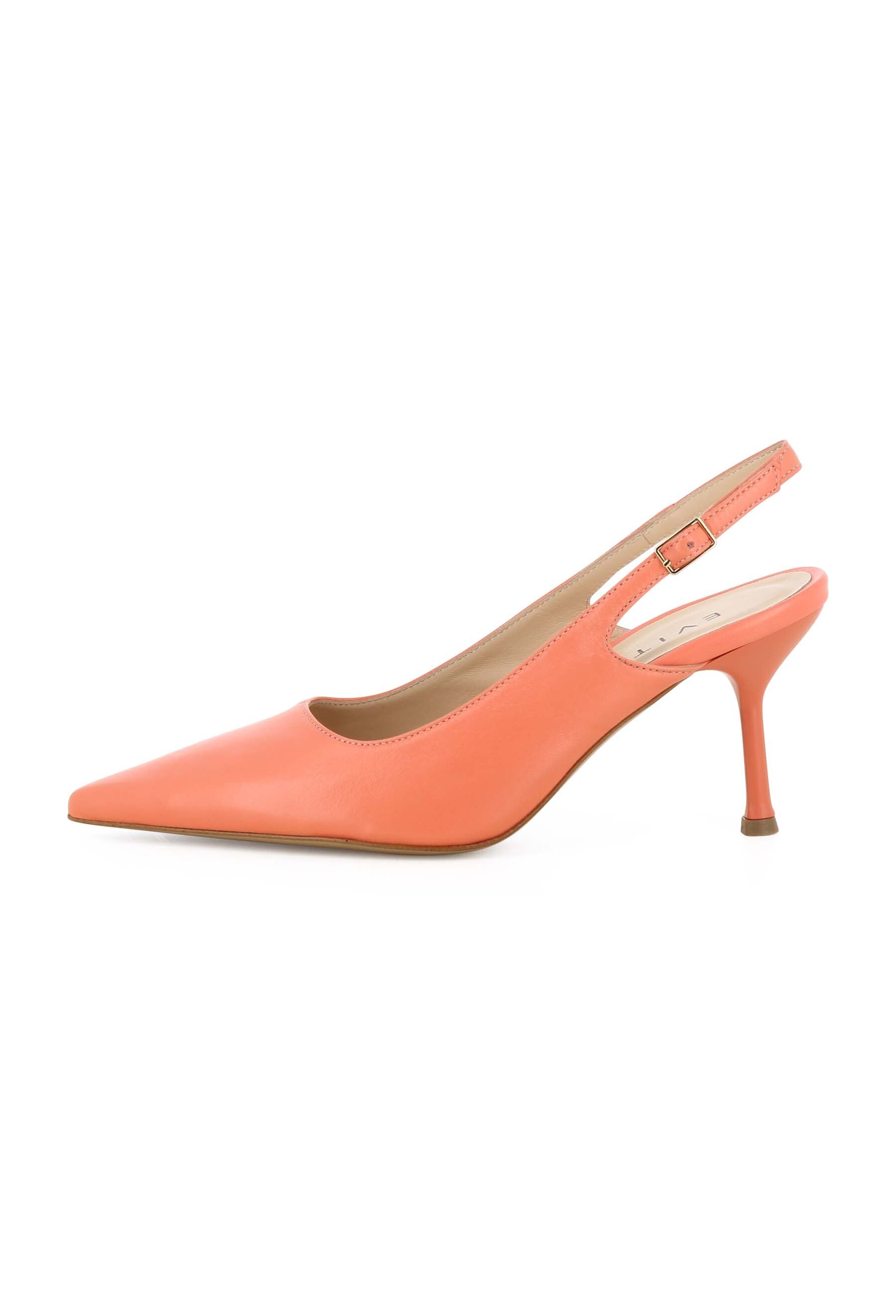 PENELOPE Damen Sling Pumps  -  Glattleder Coralle
