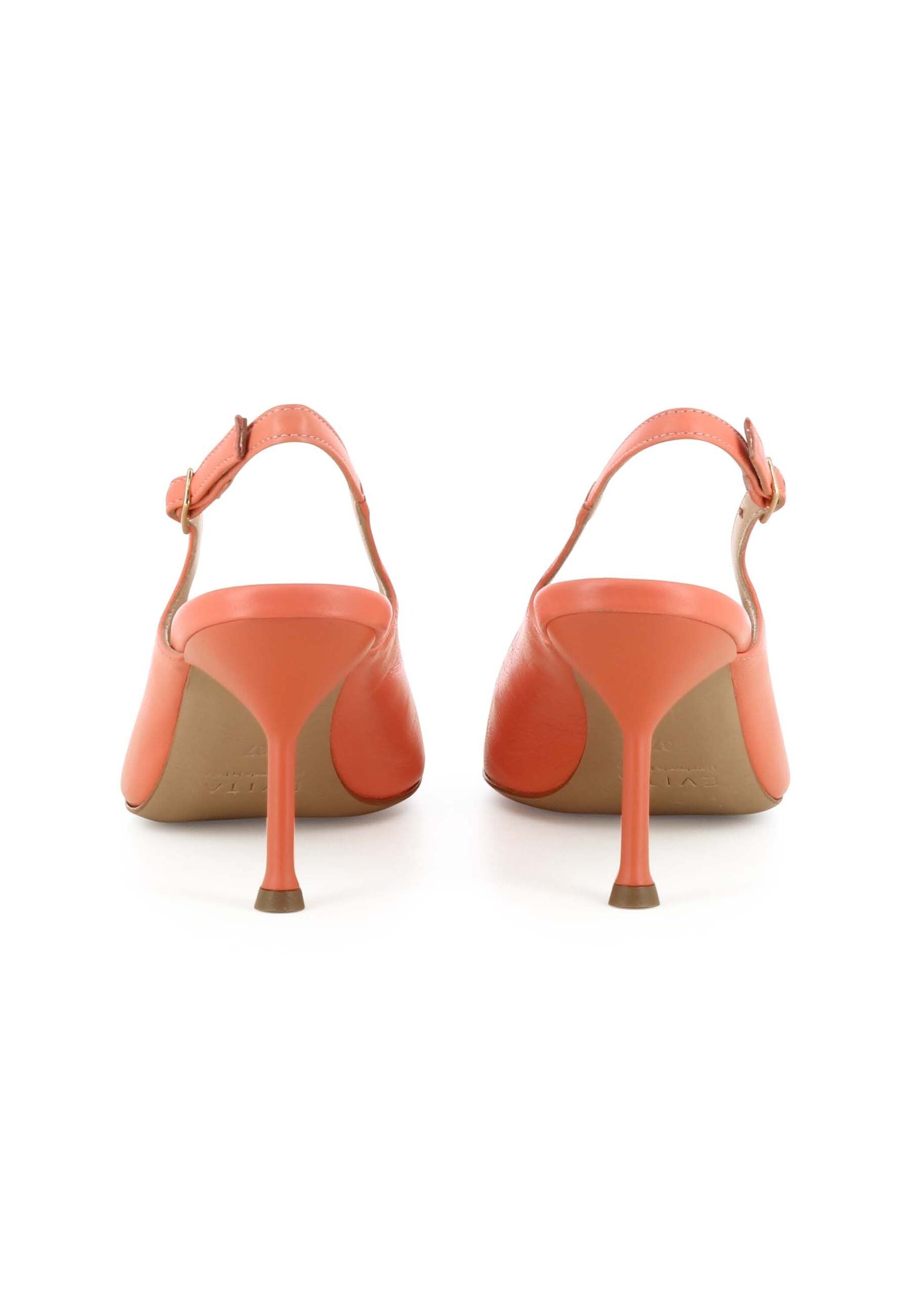 PENELOPE Damen Sling Pumps  -  Glattleder Coralle