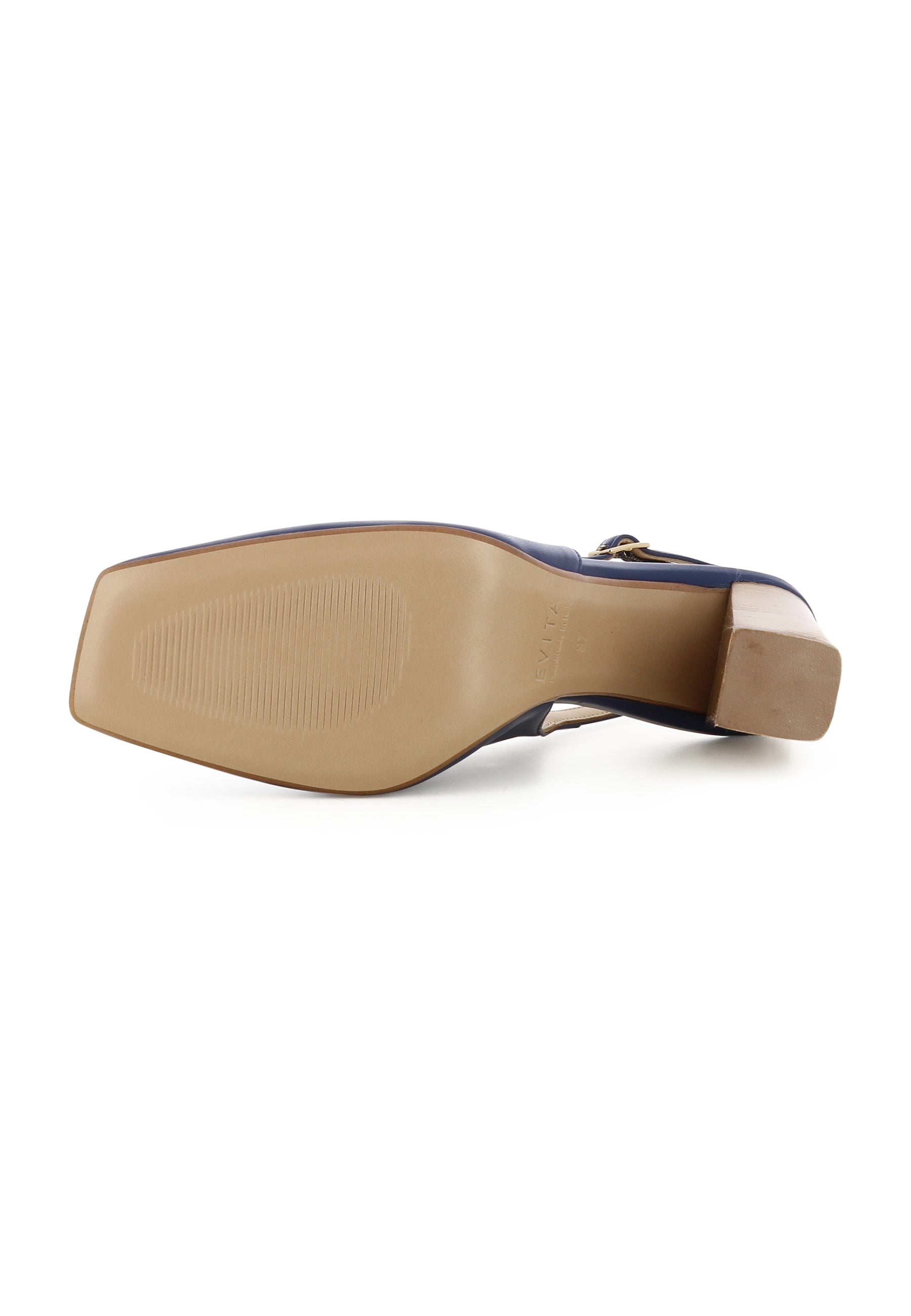 IRENE Damen Sling Pumps  -  Glattleder Dunkelblau