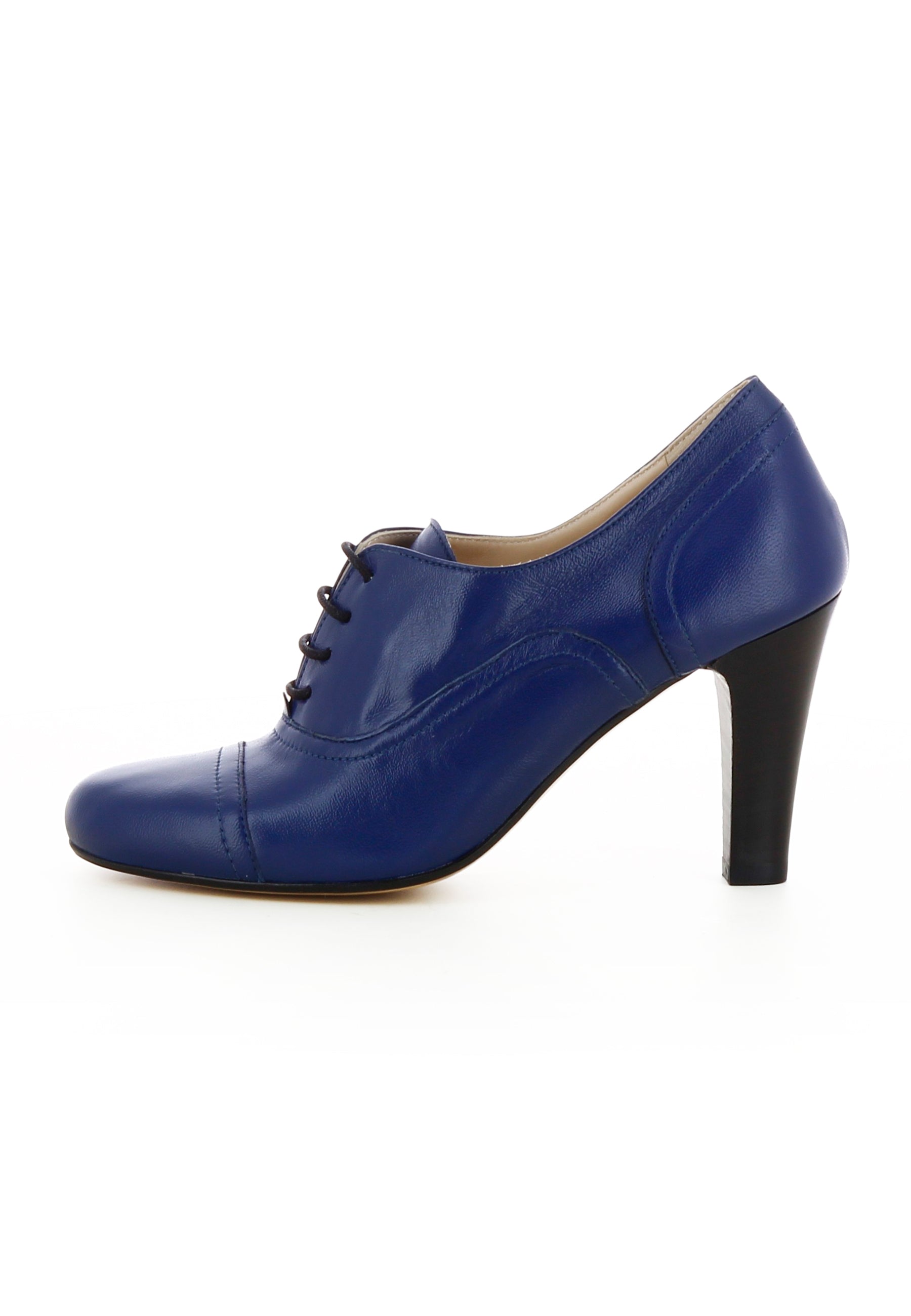 MARIA Damen Schnürpumps  -  Glattleder Blau