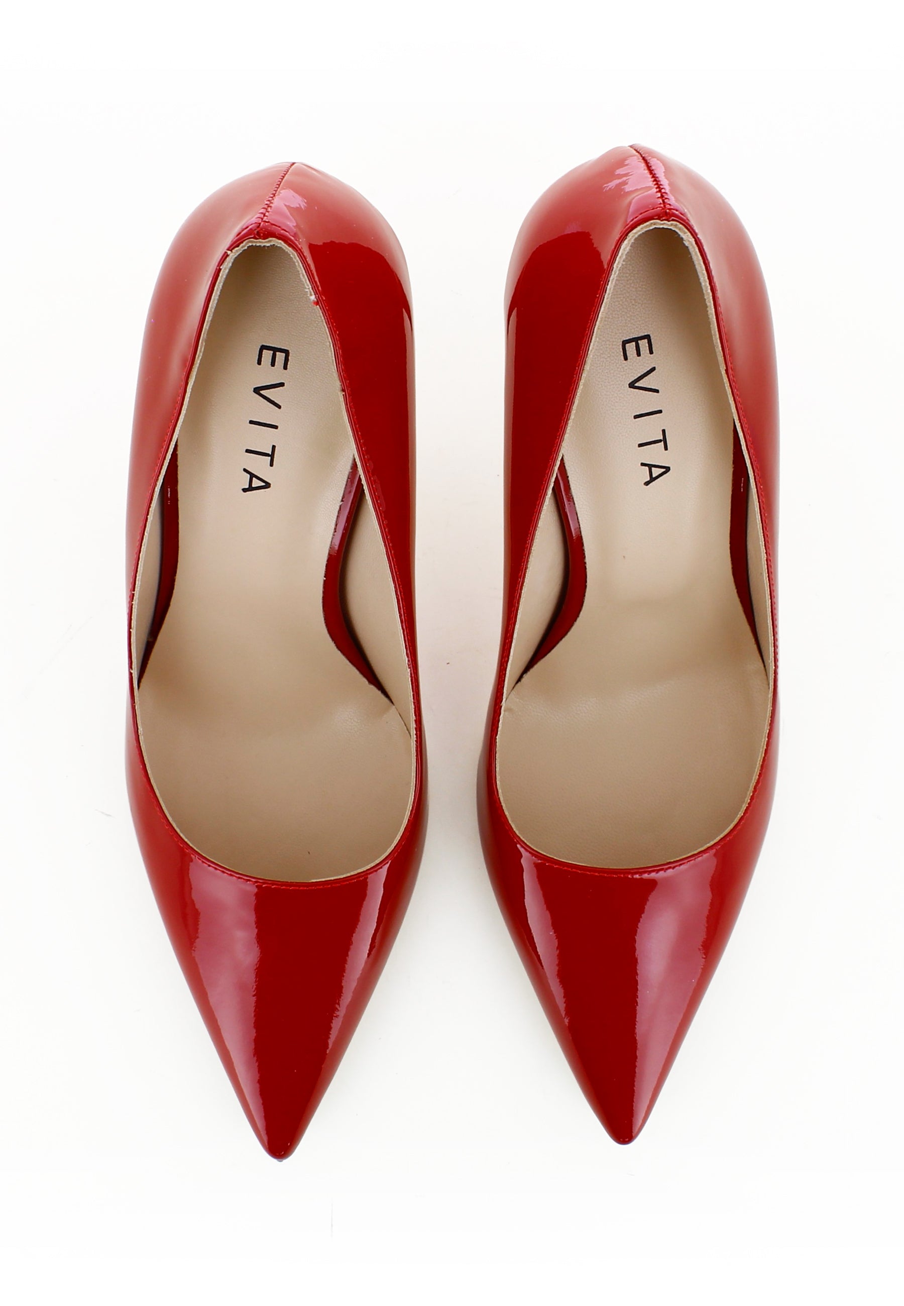 NATALIA Damen Pumps  -  Lackleder Rot