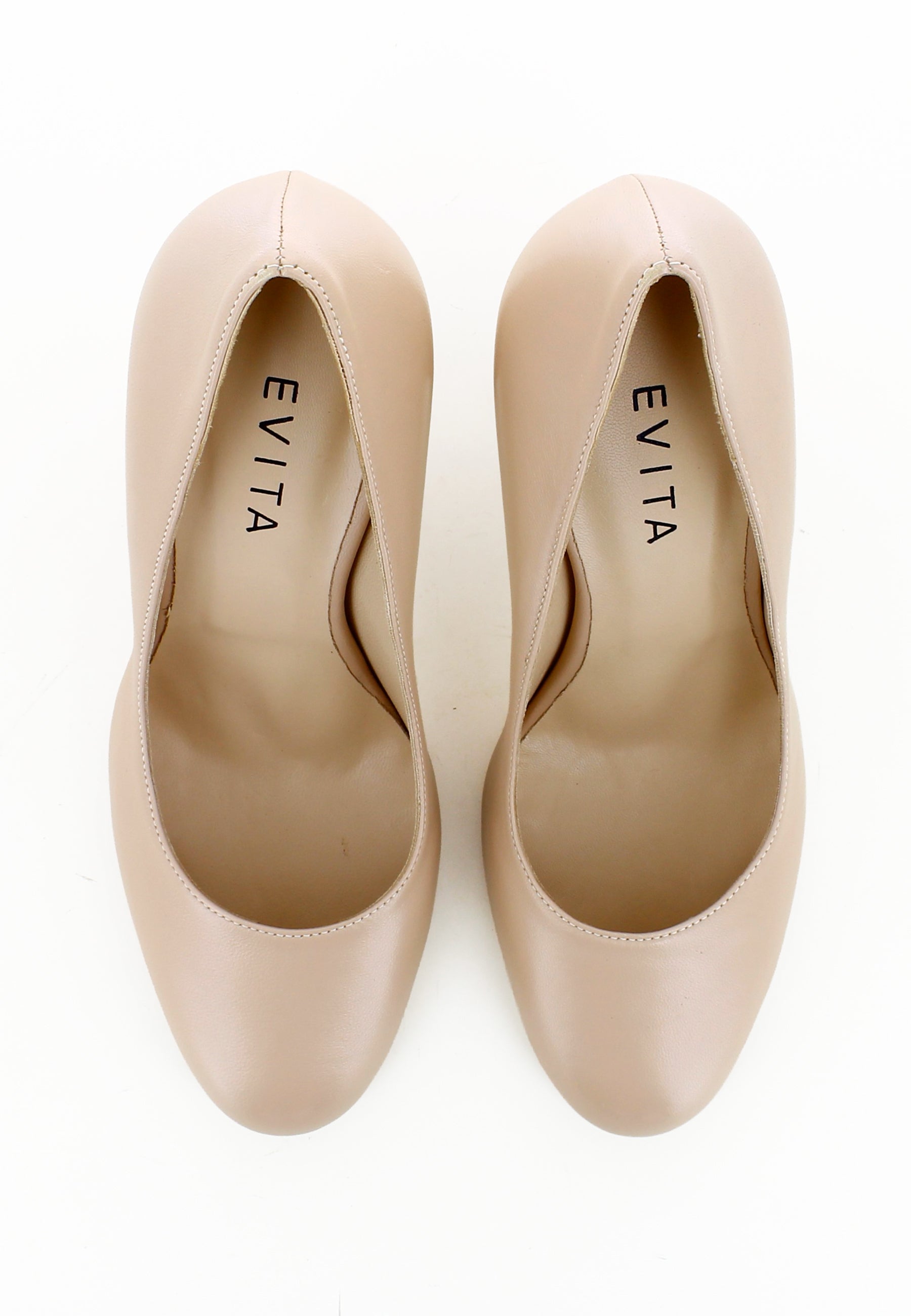 CRISTINA Damen Pumps  -  Glattleder Altrosa