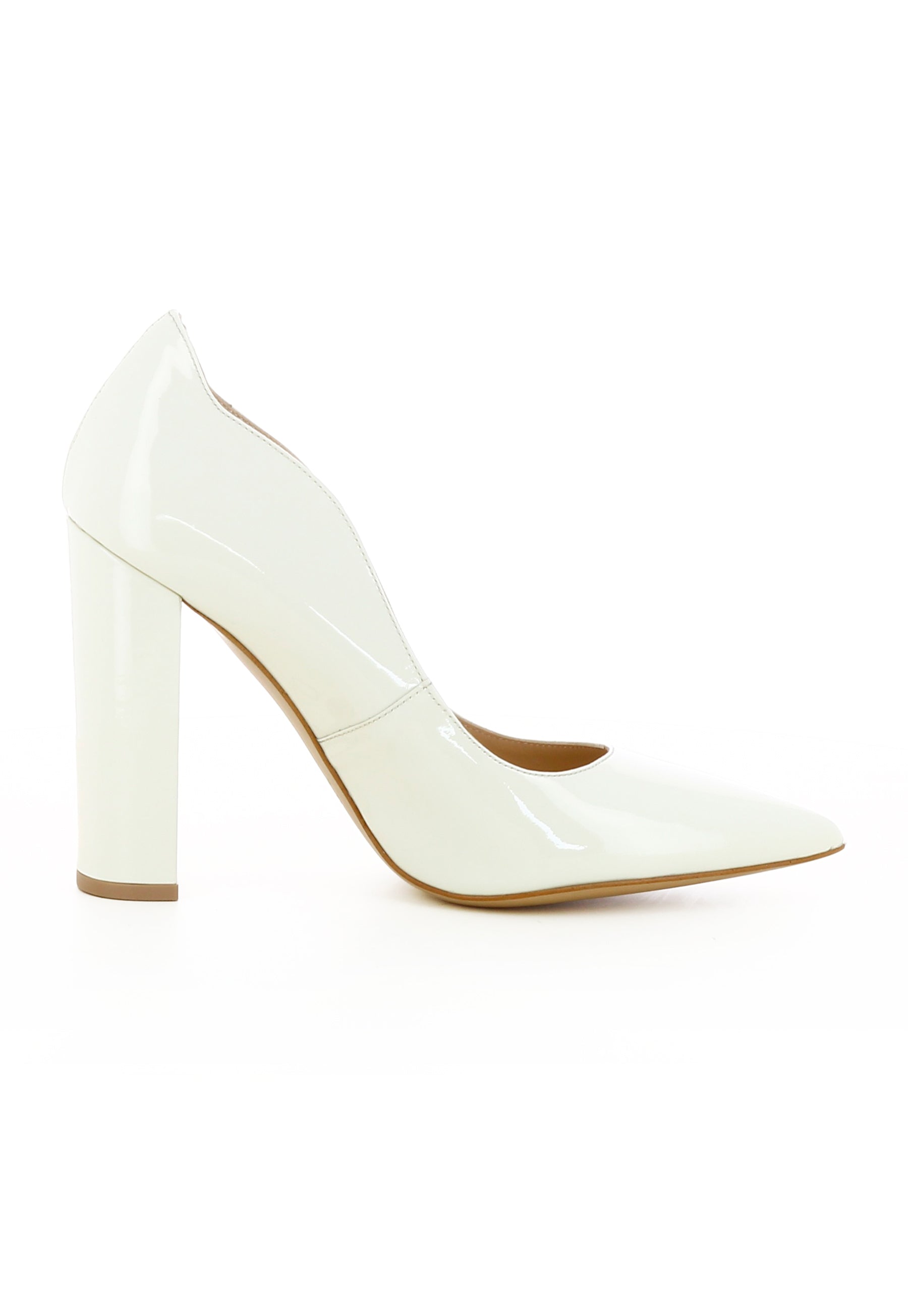 ALINA Damen Pumps  -  Lackleder Creme