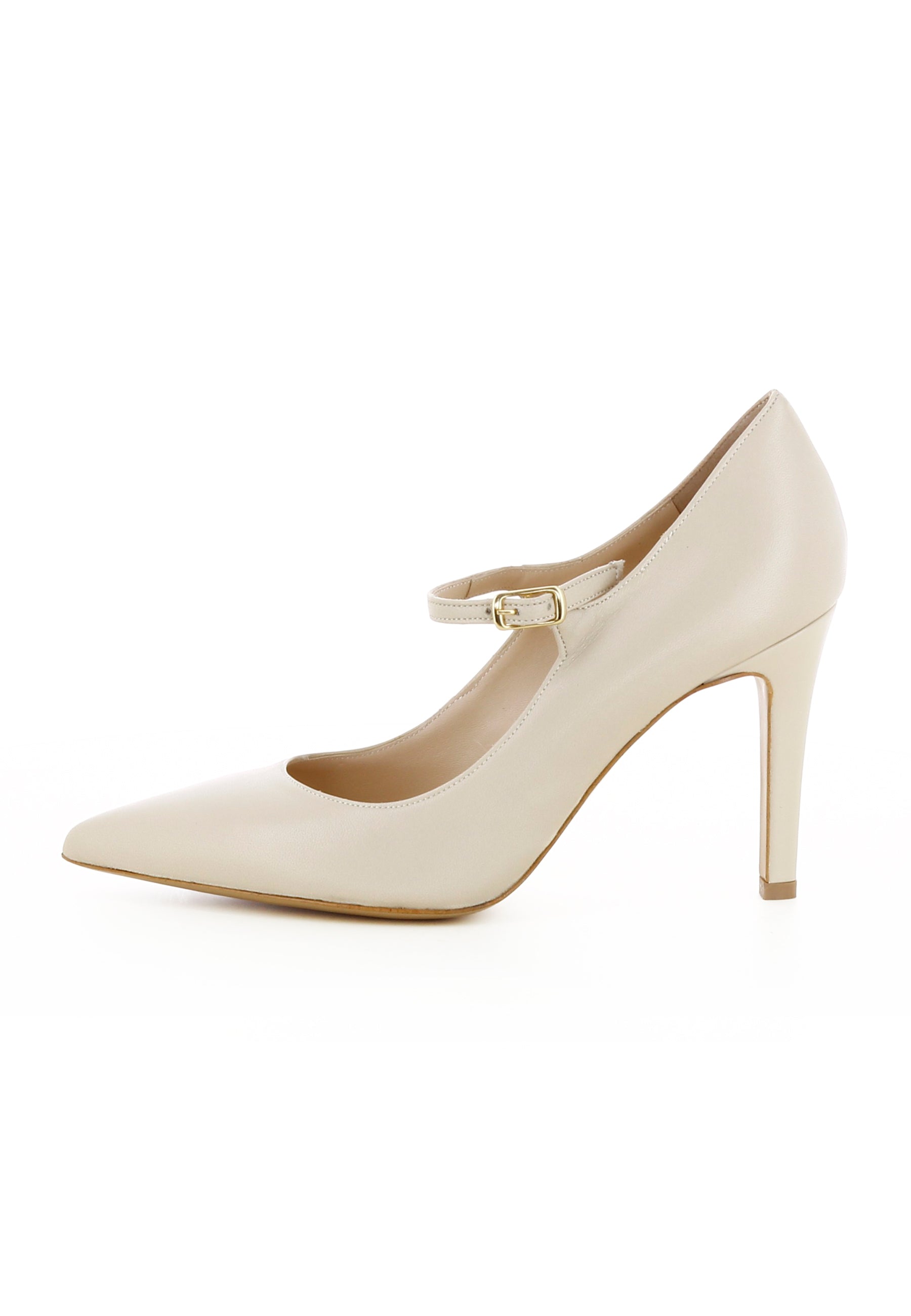 ILARIA Damen Pumps  -  Glattleder Hellbeige