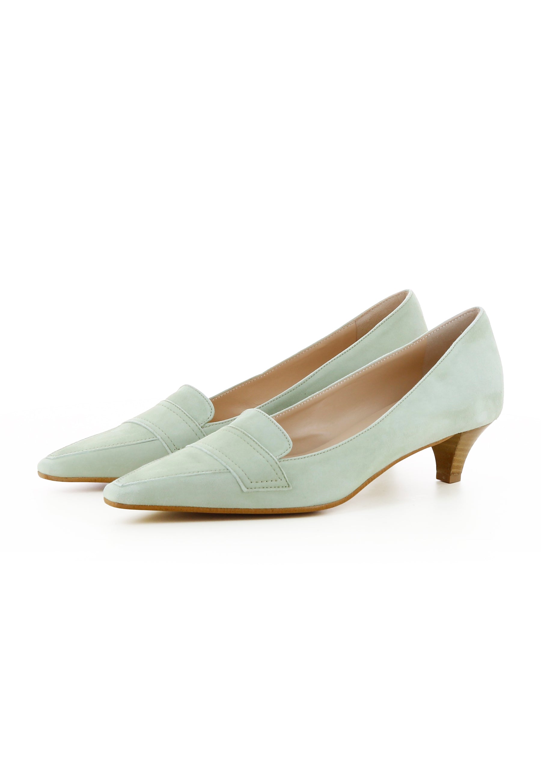 LIA Damen Pumps  -  Rauleder Grün