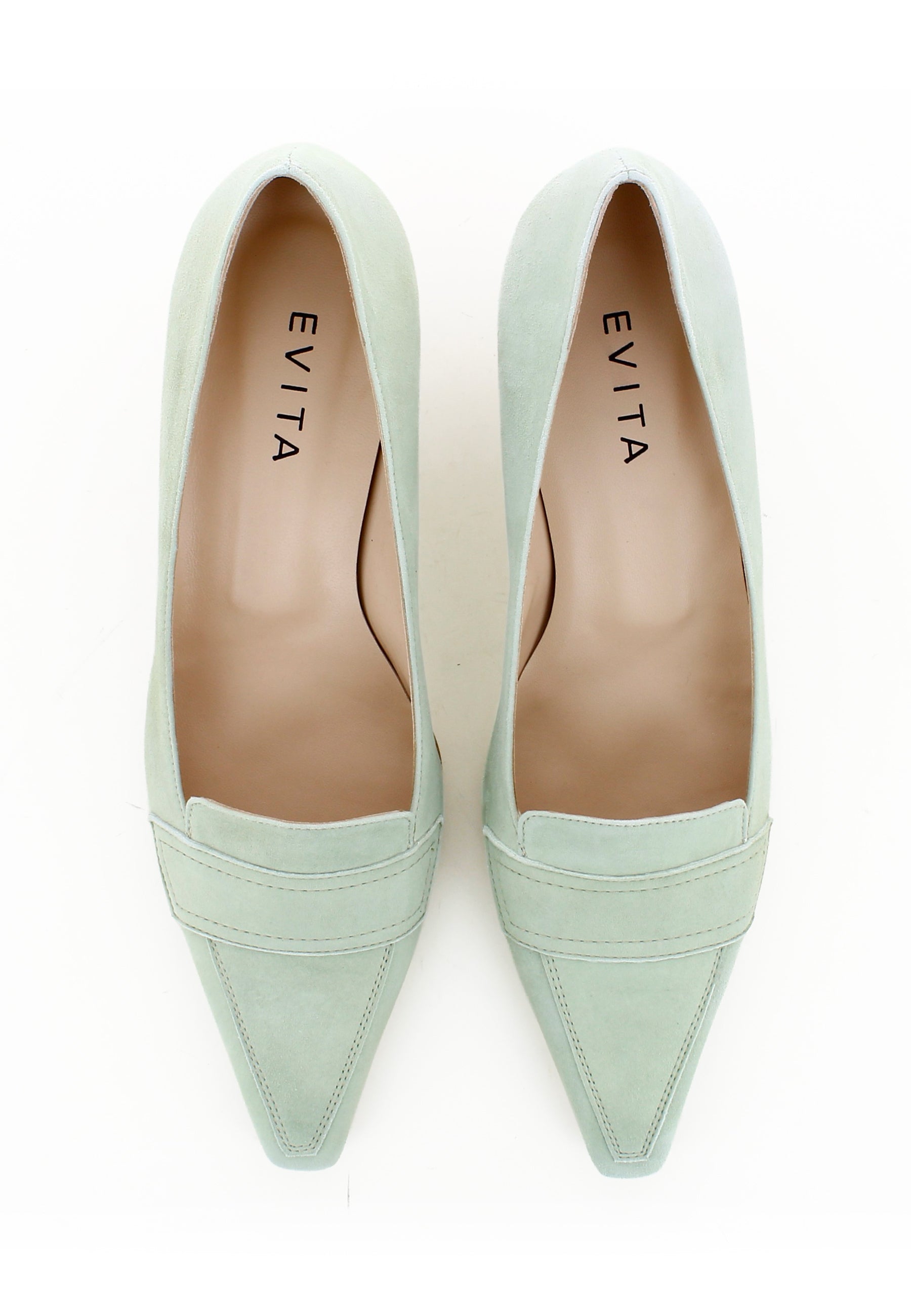 LIA Damen Pumps  -  Rauleder Grün