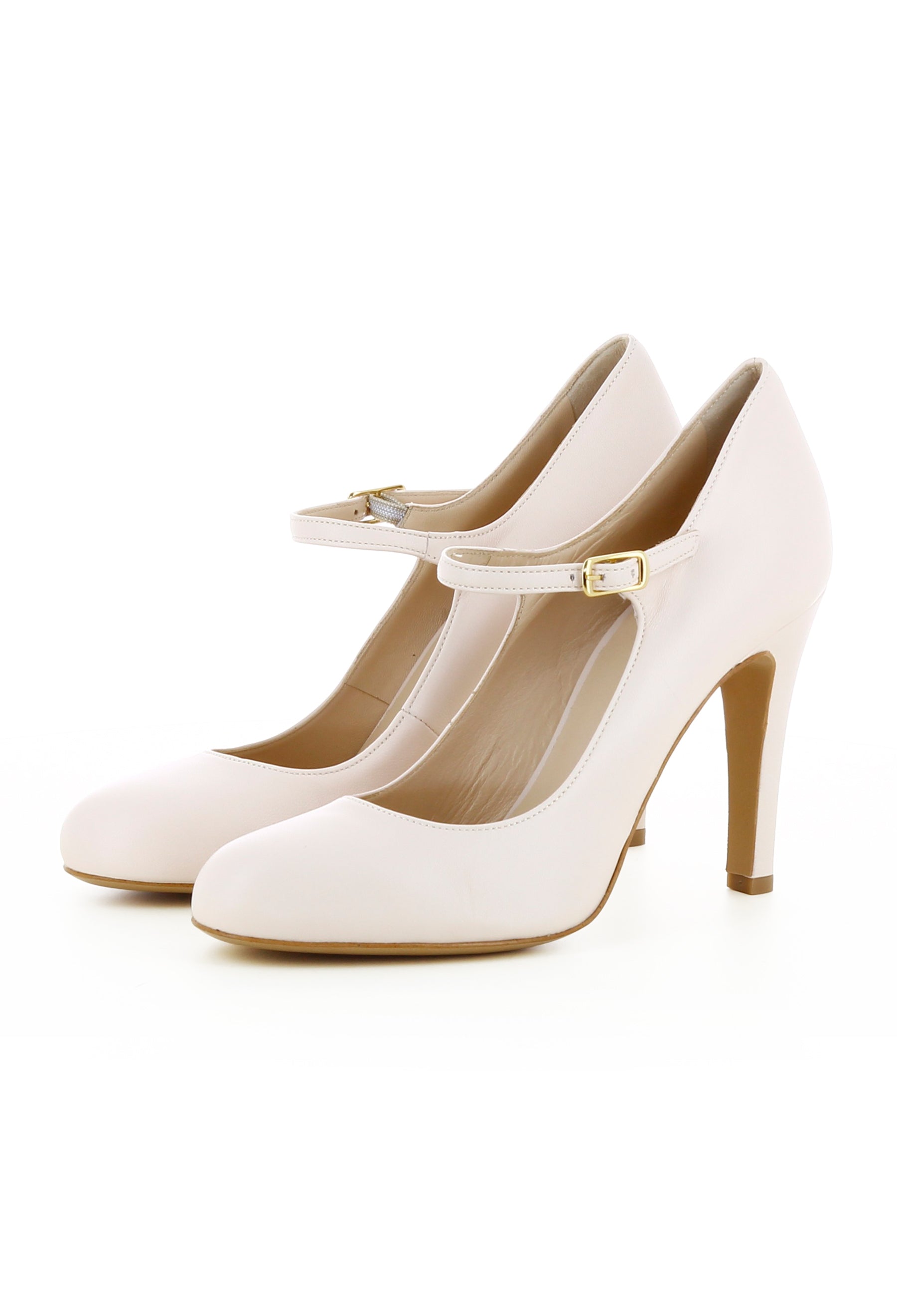 CRISTINA Damen Pumps  -  Glattleder Puder