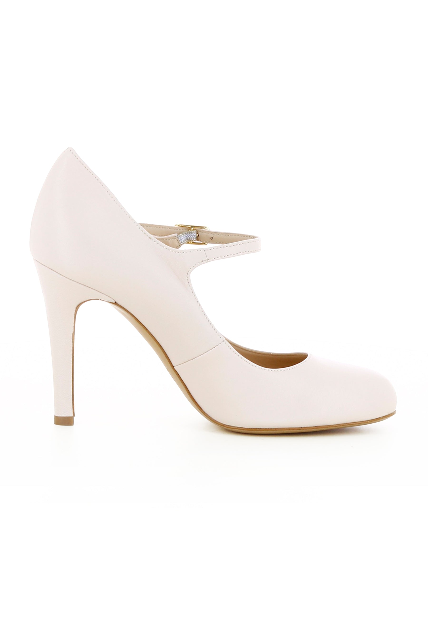 CRISTINA Damen Pumps  -  Glattleder Puder