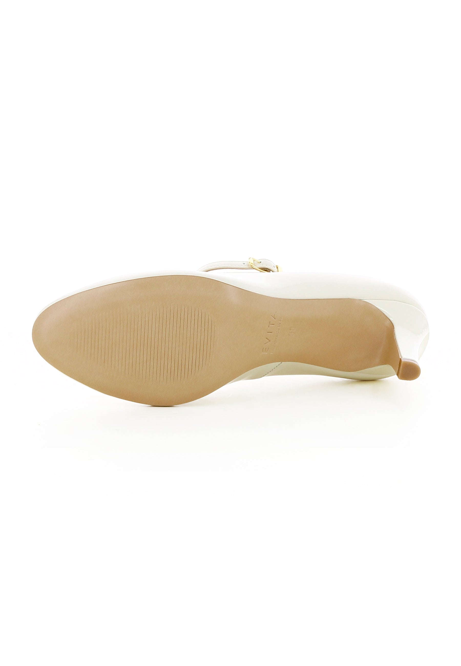 BIANCA Damen Pumps  -  Lackleder Beige