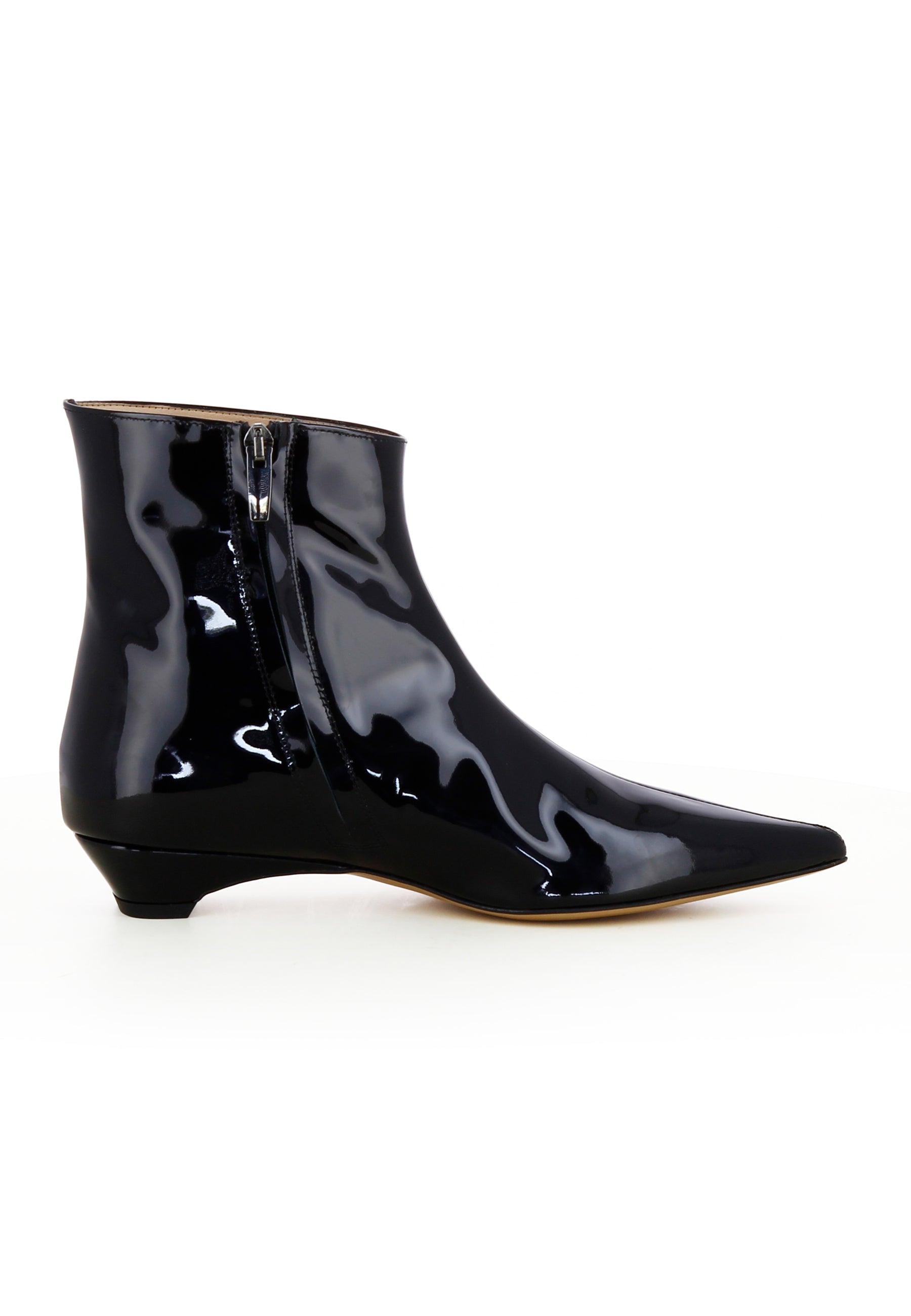 ROSALBA Damen Stiefelette  -  Glattleder Schwarz