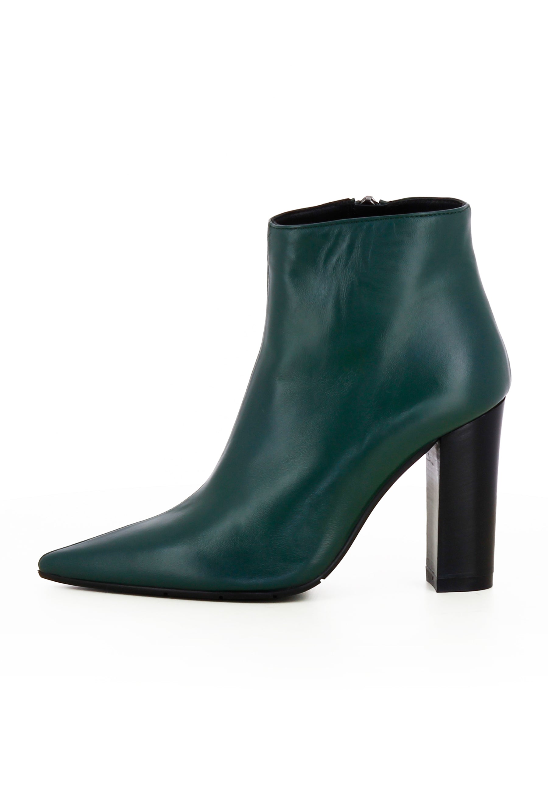 PIA Damen Stiefelette  -  Glattleder Grün