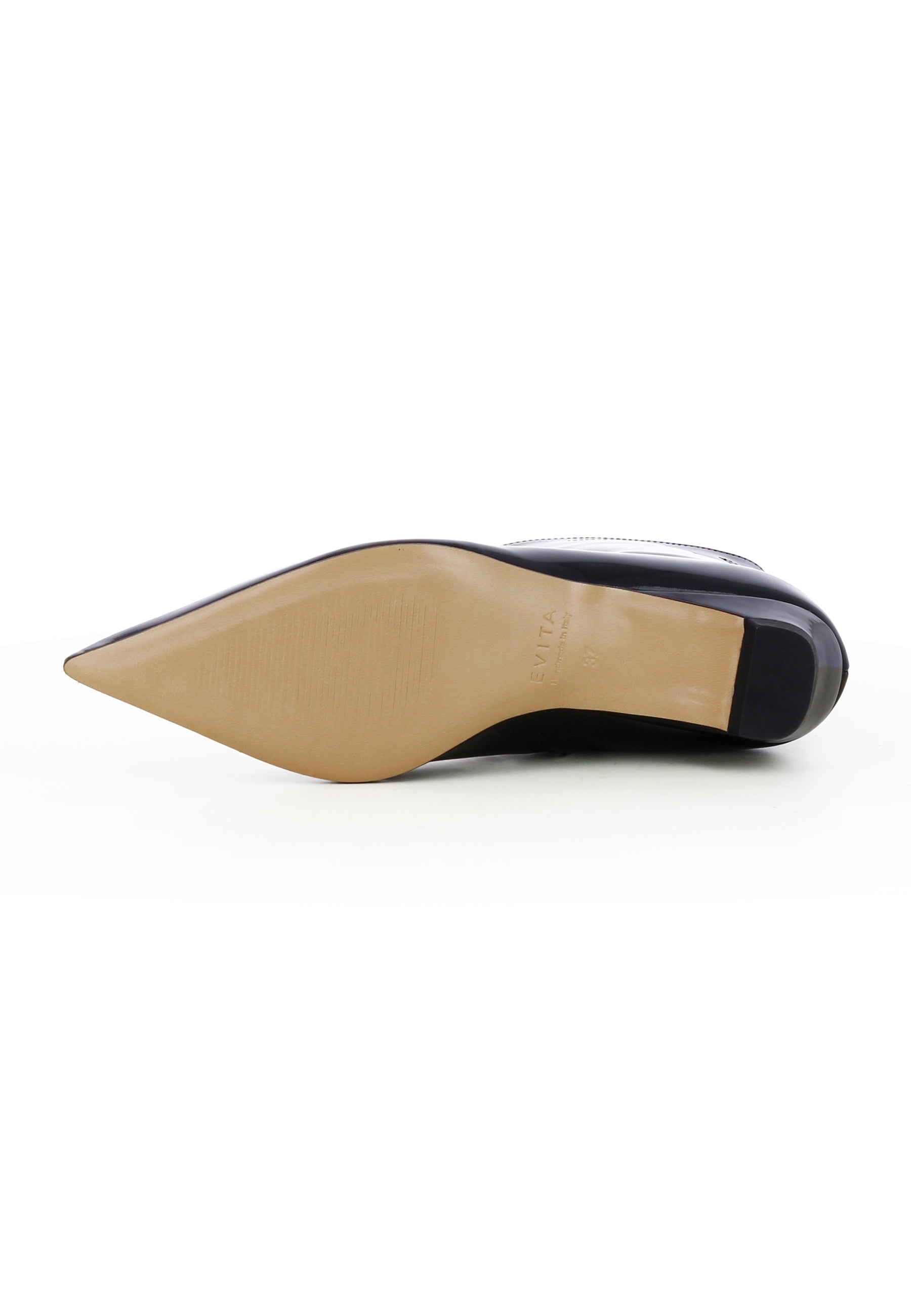 ROSALBA Damen Stiefelette  -  Glattleder Schwarz