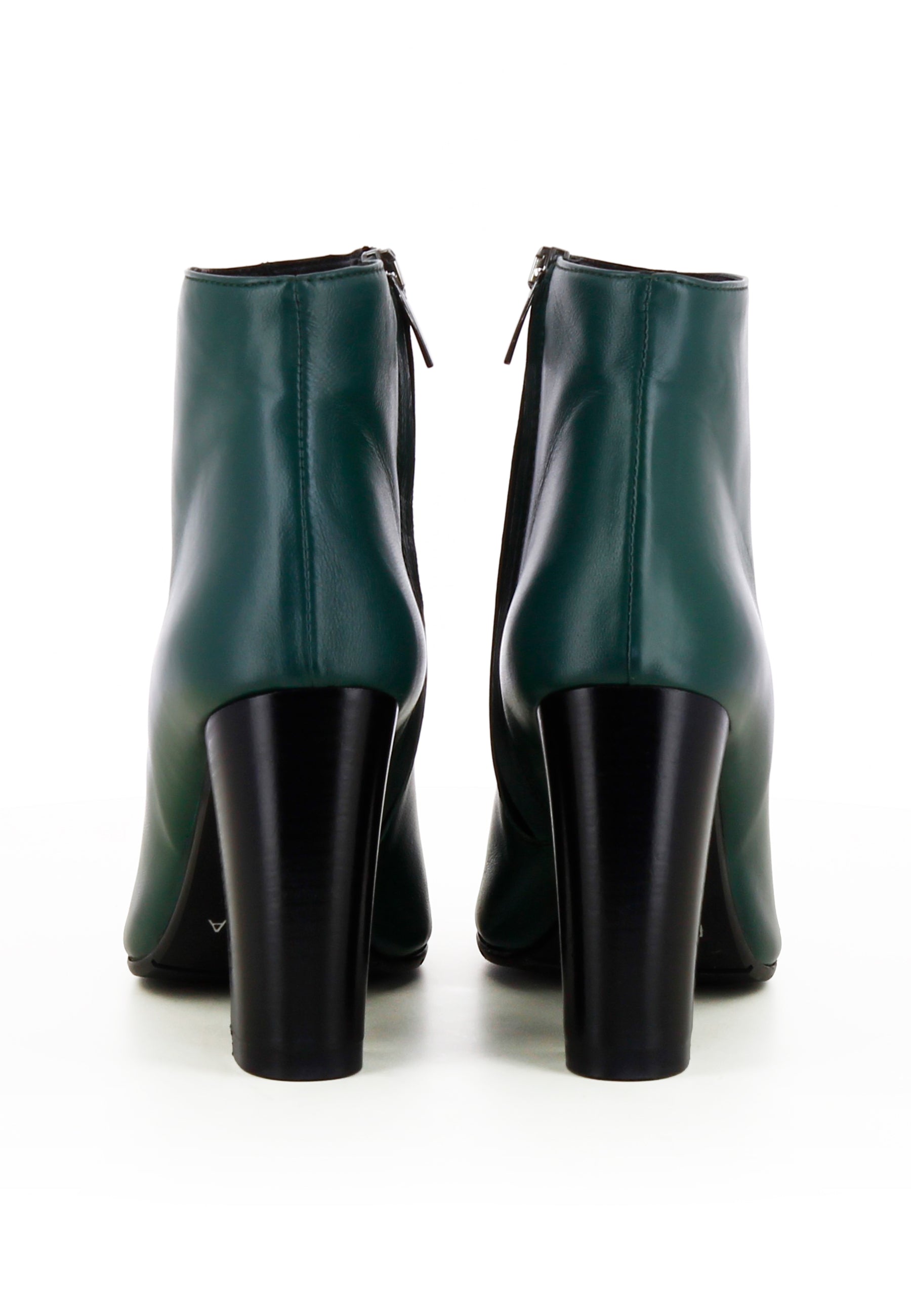 PIA Damen Stiefelette  -  Glattleder Grün