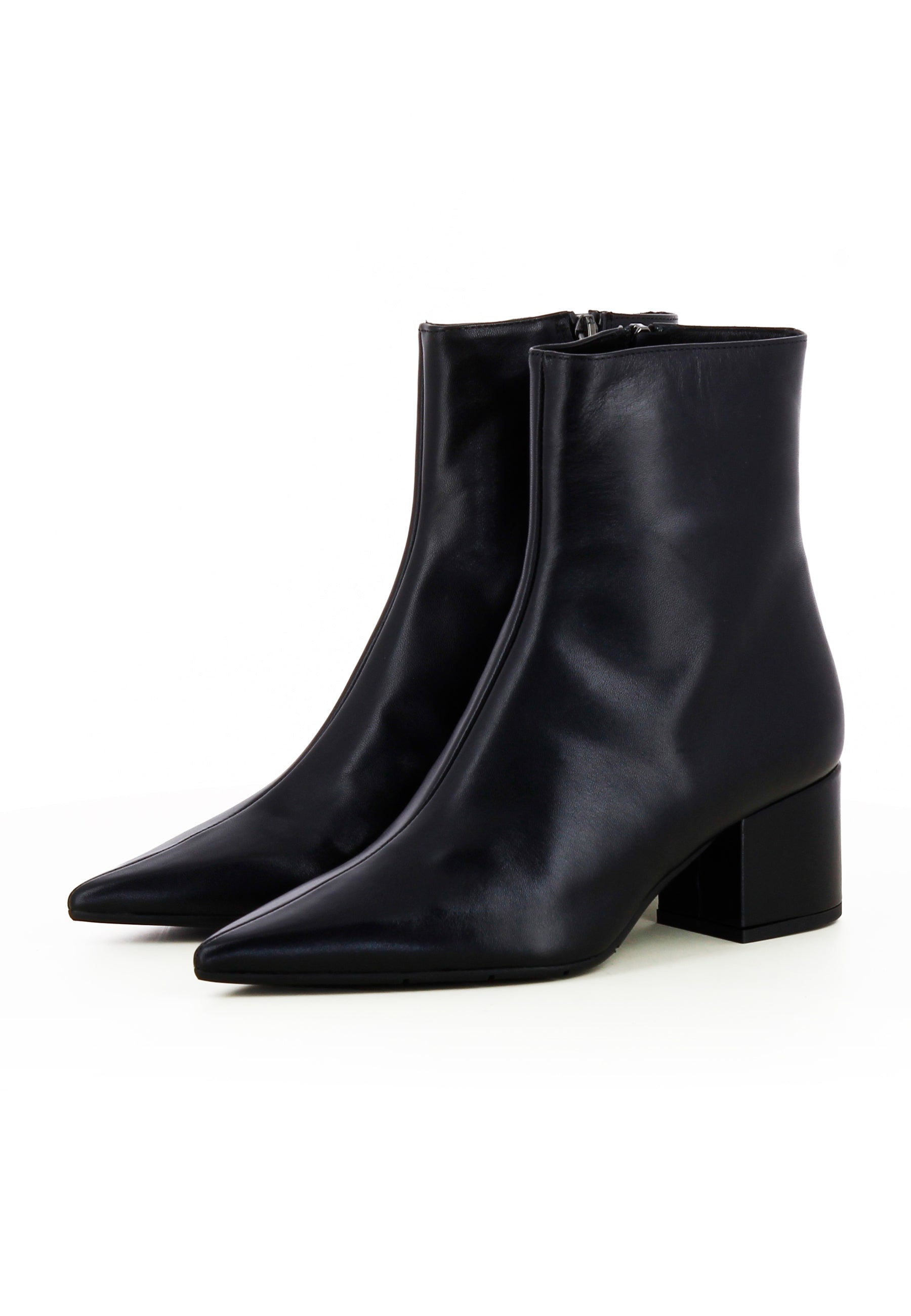 PERLA Damen Stiefelette  -  Glattleder Schwarz