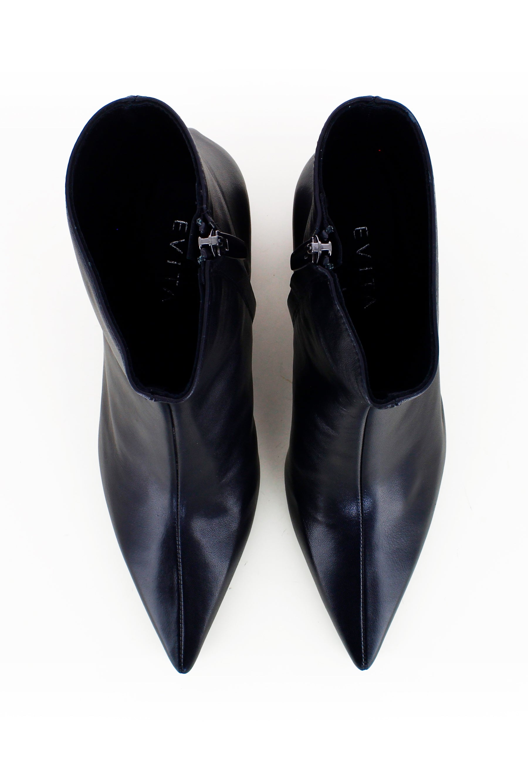 PERLA Damen Stiefelette  -  Glattleder Schwarz