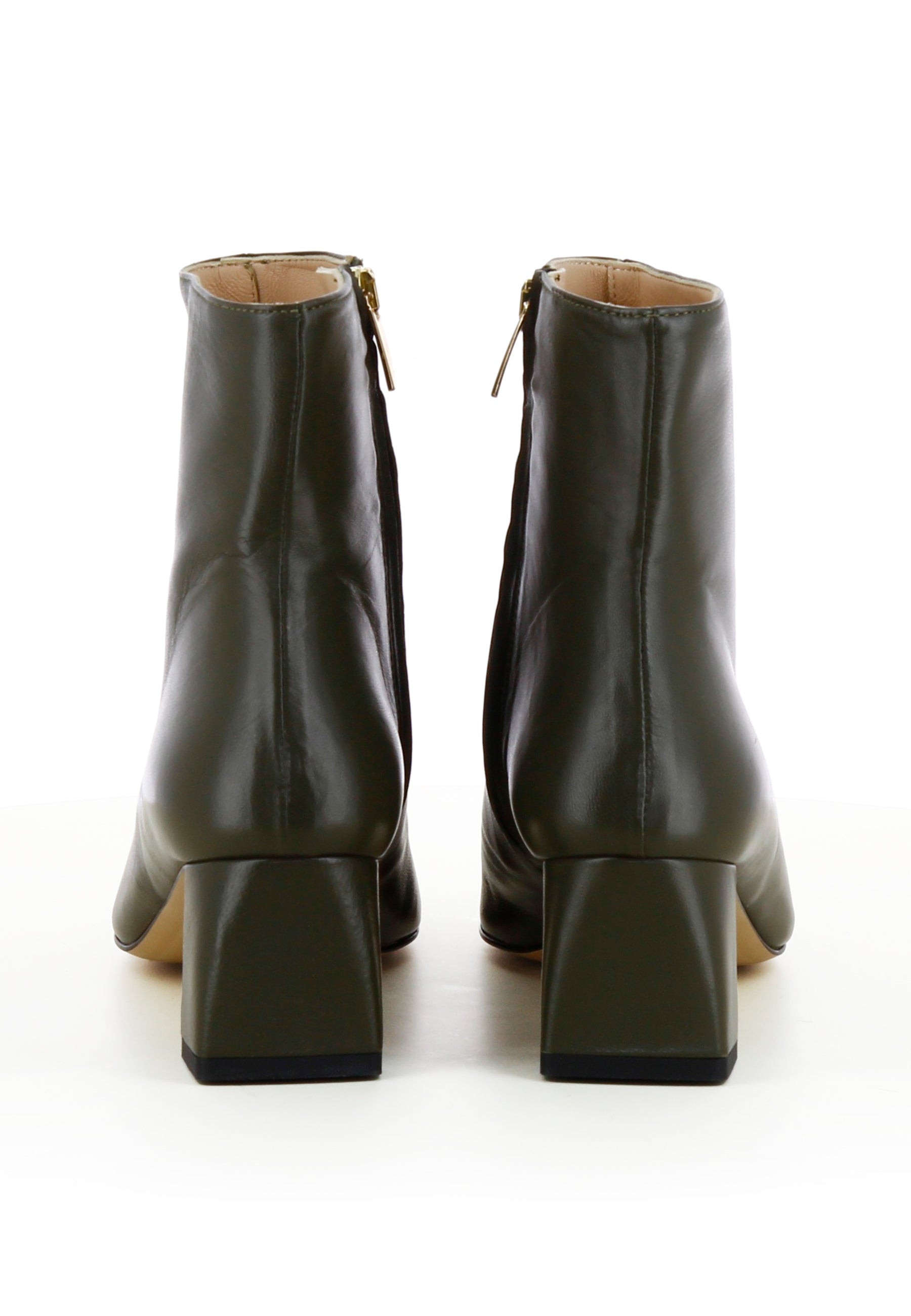 VANESSA Damen Stiefelette  -  Glattleder Olive