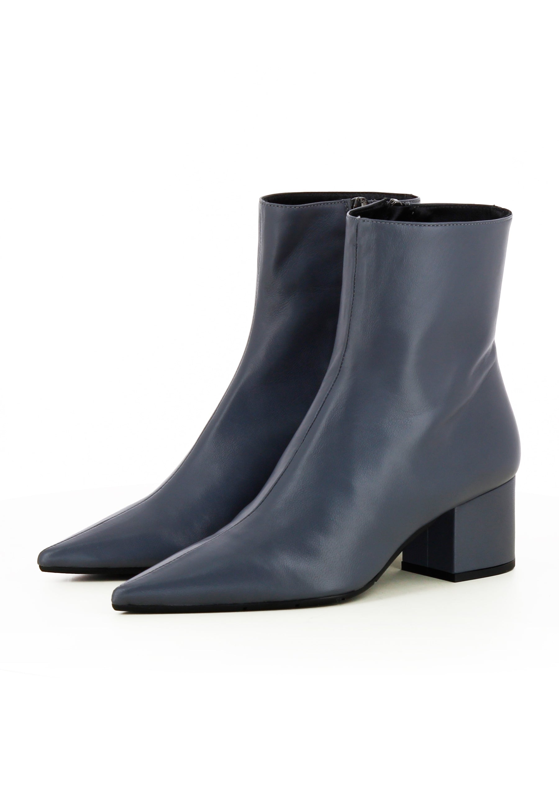 PERLA Damen Stiefelette  -  Glattleder Grau