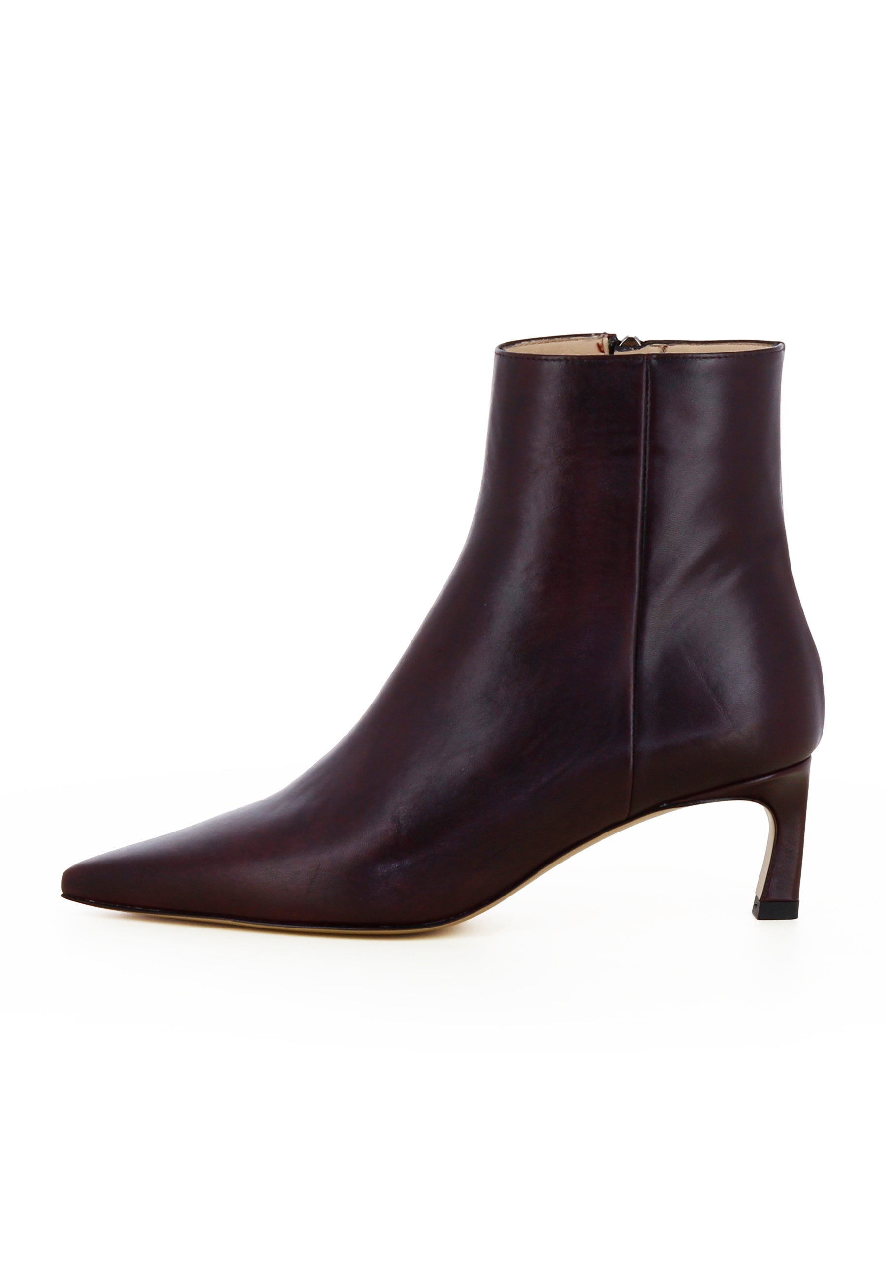 PERLA Damen Stiefelette  -  Glattleder Bordeaux