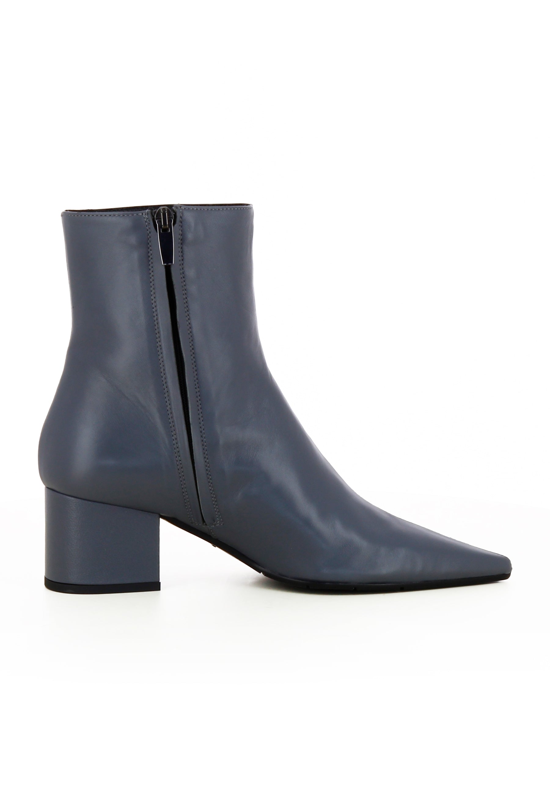 PERLA Damen Stiefelette  -  Glattleder Grau