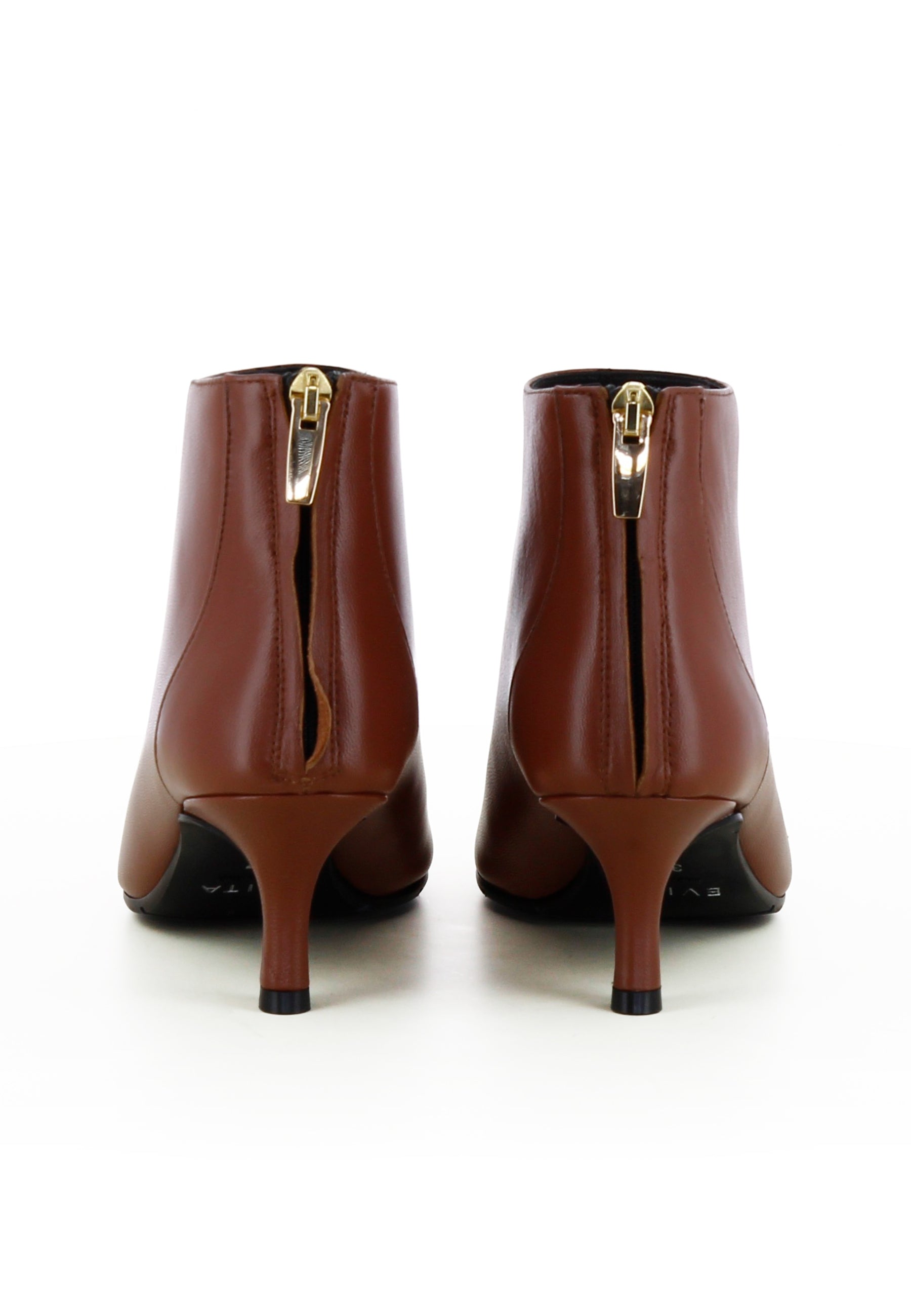 PERLA Damen Stiefelette  -  Glattleder Braun
