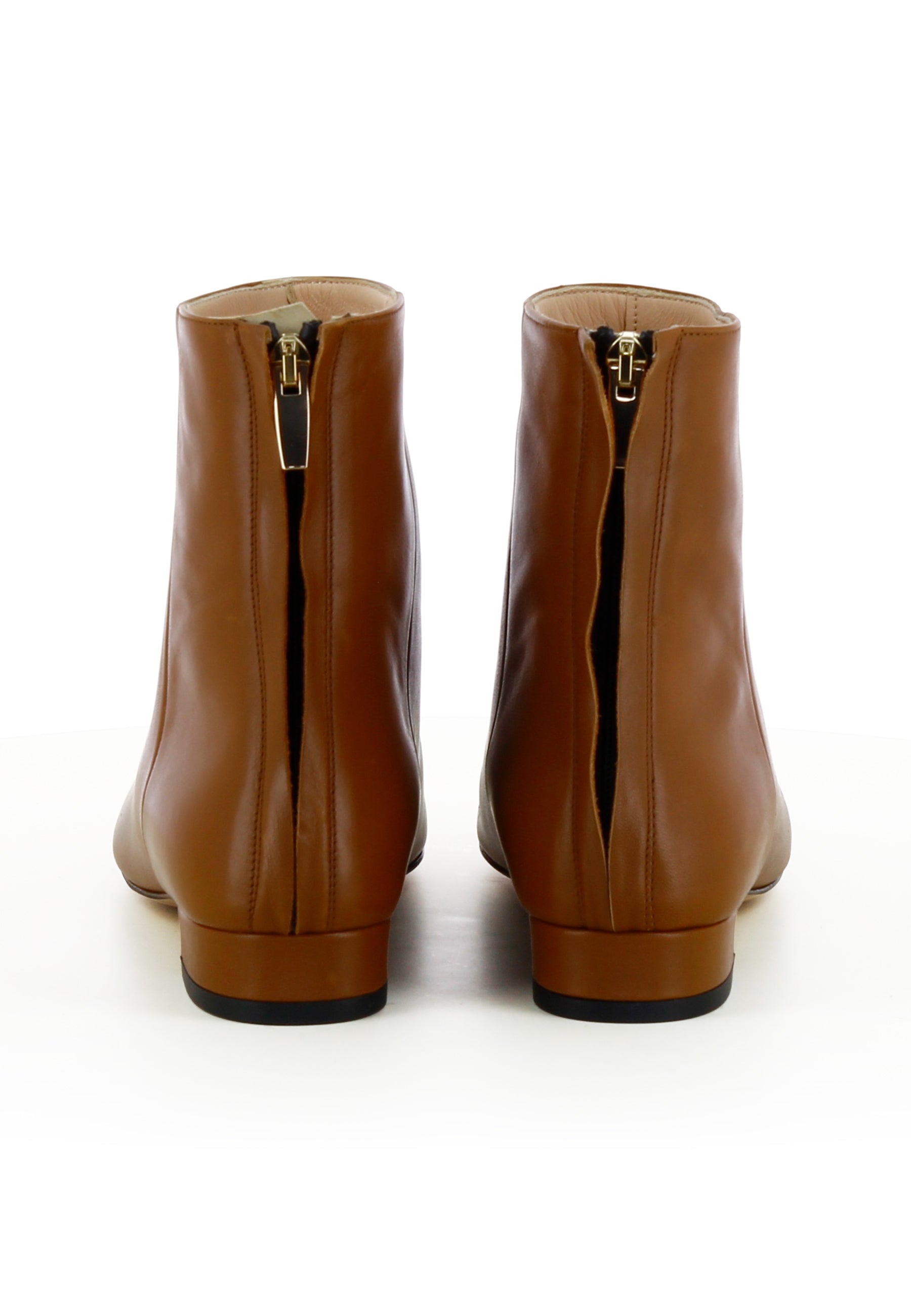 FRANCA Damen Stiefelette  -  Glattleder Cognac